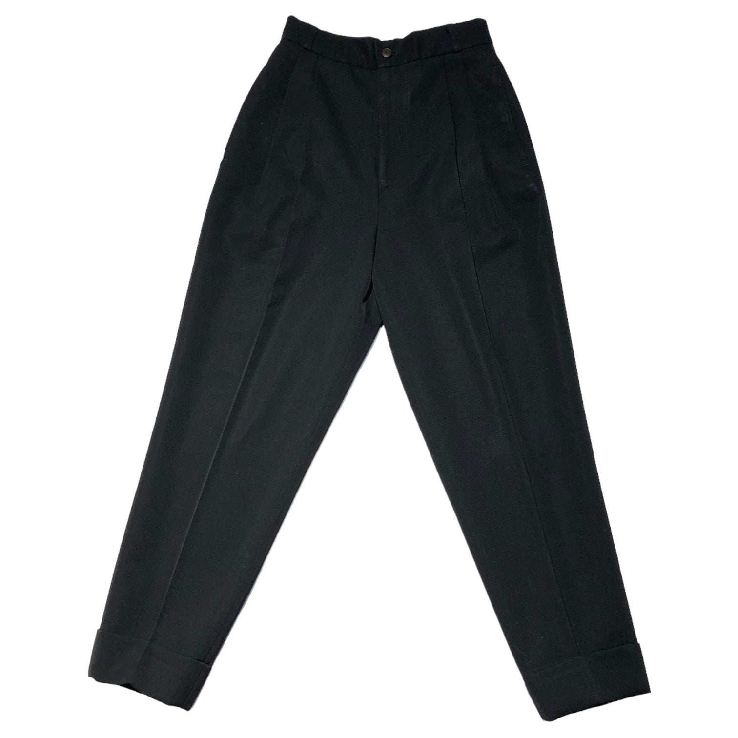 Jean Paul GAULTIER FEMME(ジャンポールゴルチエファム) 90's Big lapel design double jacket setup ビッグ ラペル デザイン ダブル ジャケット セットアップ 40(L程度) ブラック スーツ アーカイブ