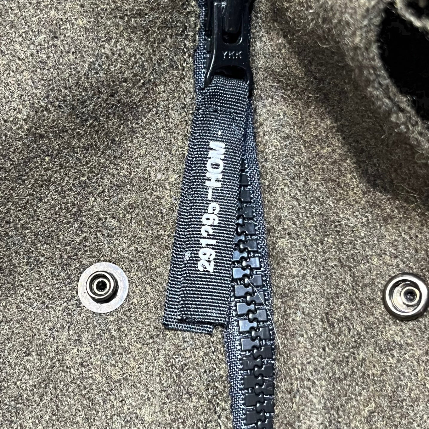 291295=HOMME(ニーキューイチニーキューゴーオム) military style wool coat ミリタリースタイル ウールコート L カーキ