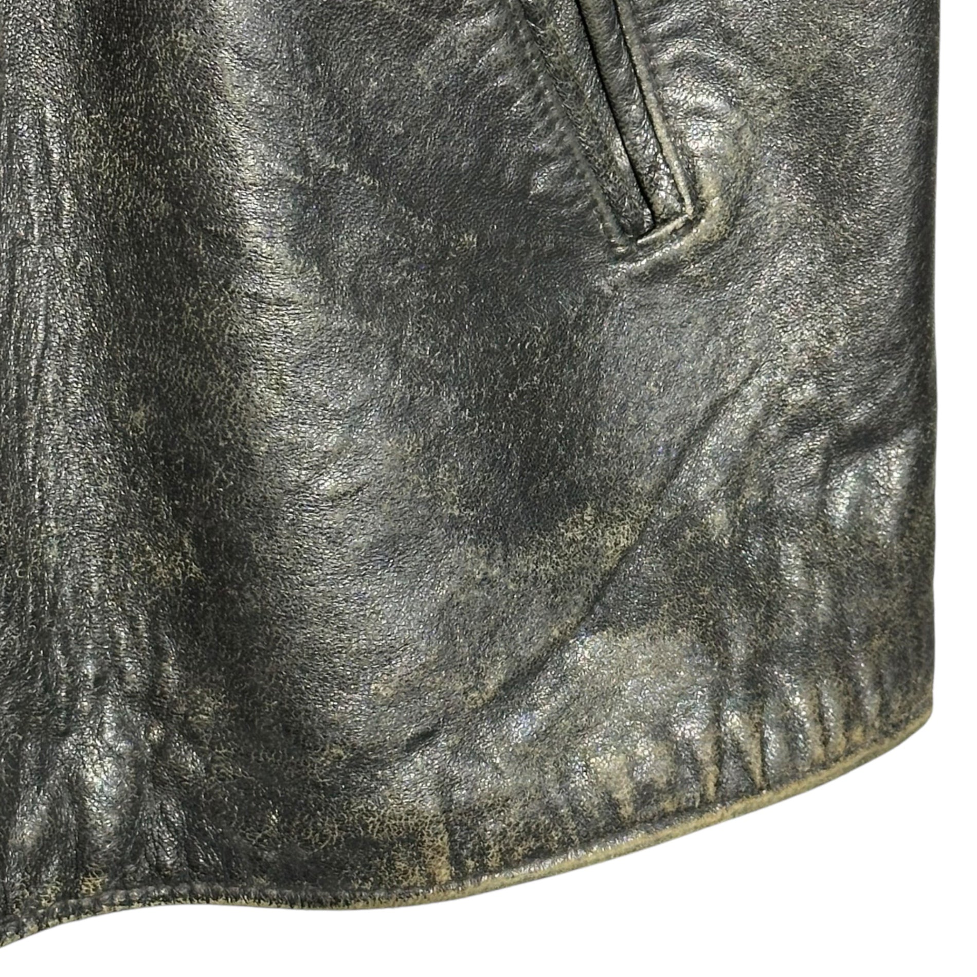 G.V.F(ジーブイエフ) 70's French Vintage Le Corbusier Jacket フレンチ ヴィンテージ コルビジェ ジャケット 表記無(L程度) ブラック 推定 70年代 ヴィンテージ レザー graulhet社