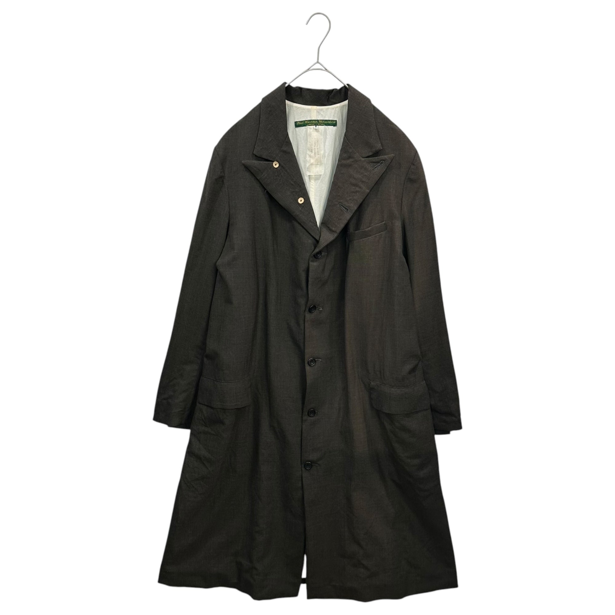 Paul Harnden(ポールハーデン) Wool Long Coat ウール ロング コート M ブラウン ウールボディ アルチザン