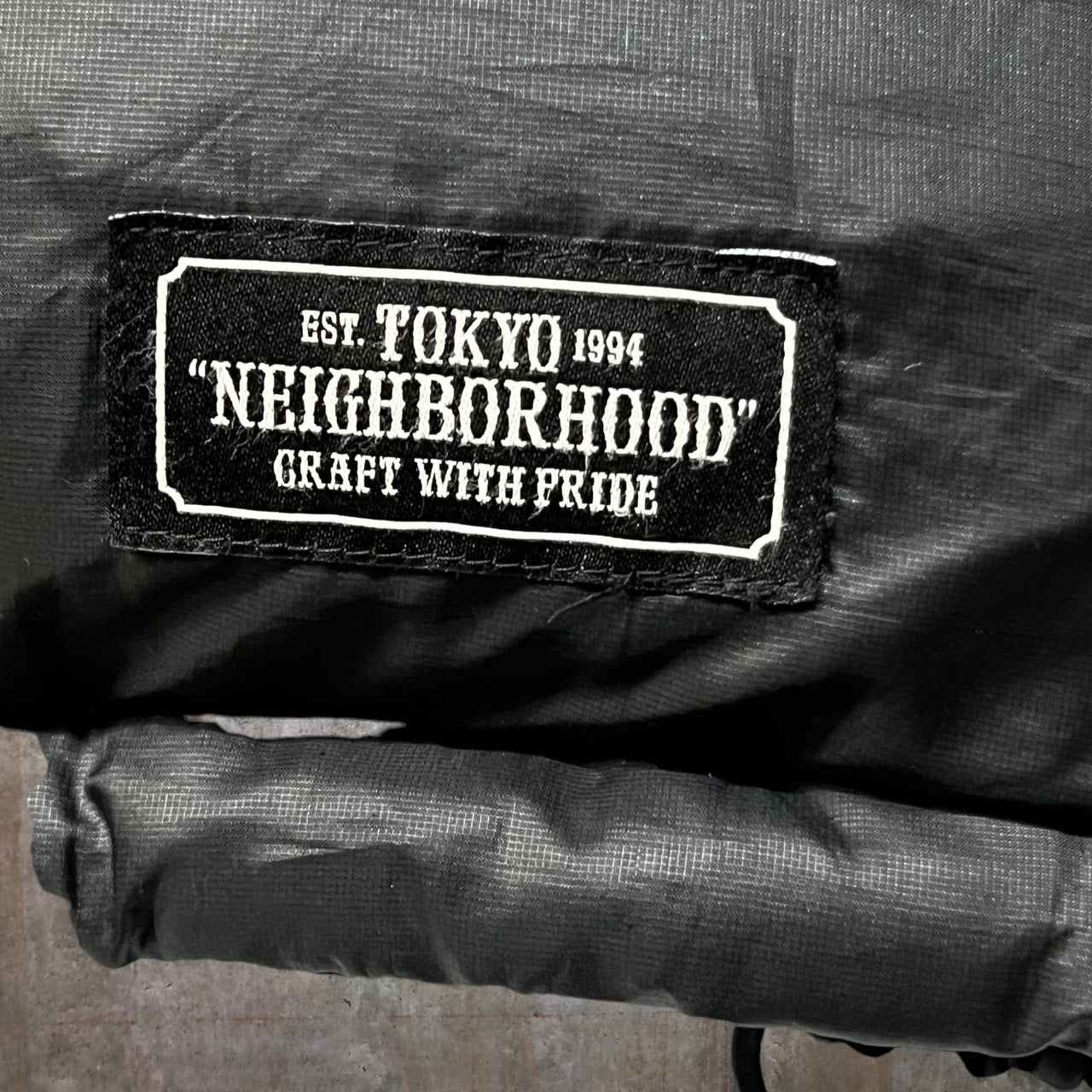 NEIGHBORHOOD(ネイバーフッド) DEJ DOWN/ロゴダウンジャケット 182TSNH-JKM06 L ブラック