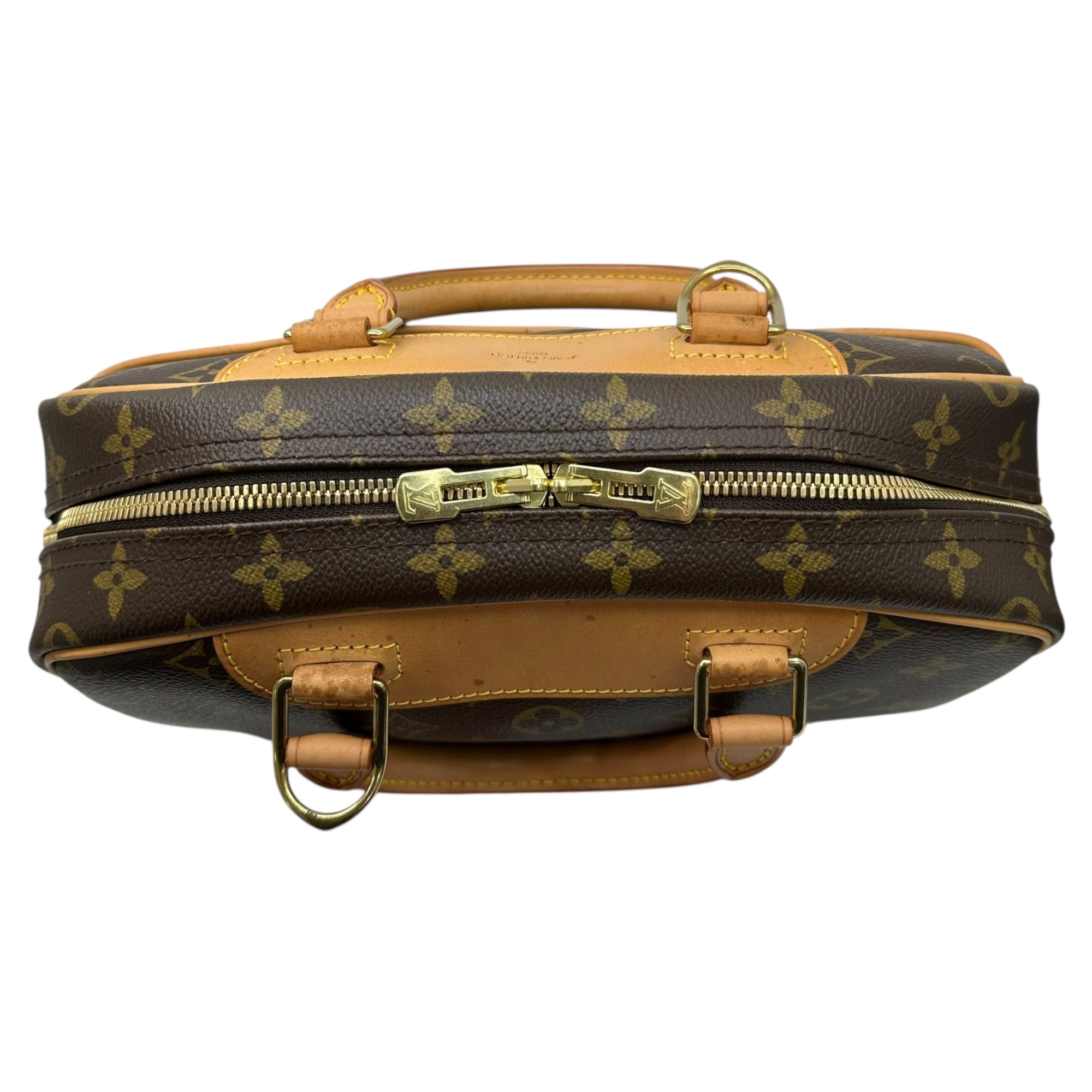 LOUIS VUITTON(ルイヴィトン) 04's Trouville トゥルーヴィル ハンド バッグ 化粧鞄 型番:M42228 製造番号1004 ブラウン 2004年製造