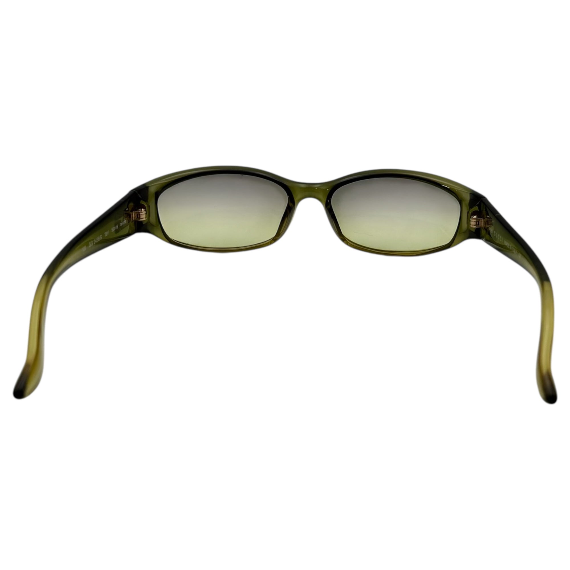 GUCCI(グッチ) G Logo Clear Sunglasses ロゴ クリア サングラス G G2456/S グリーン Y2K