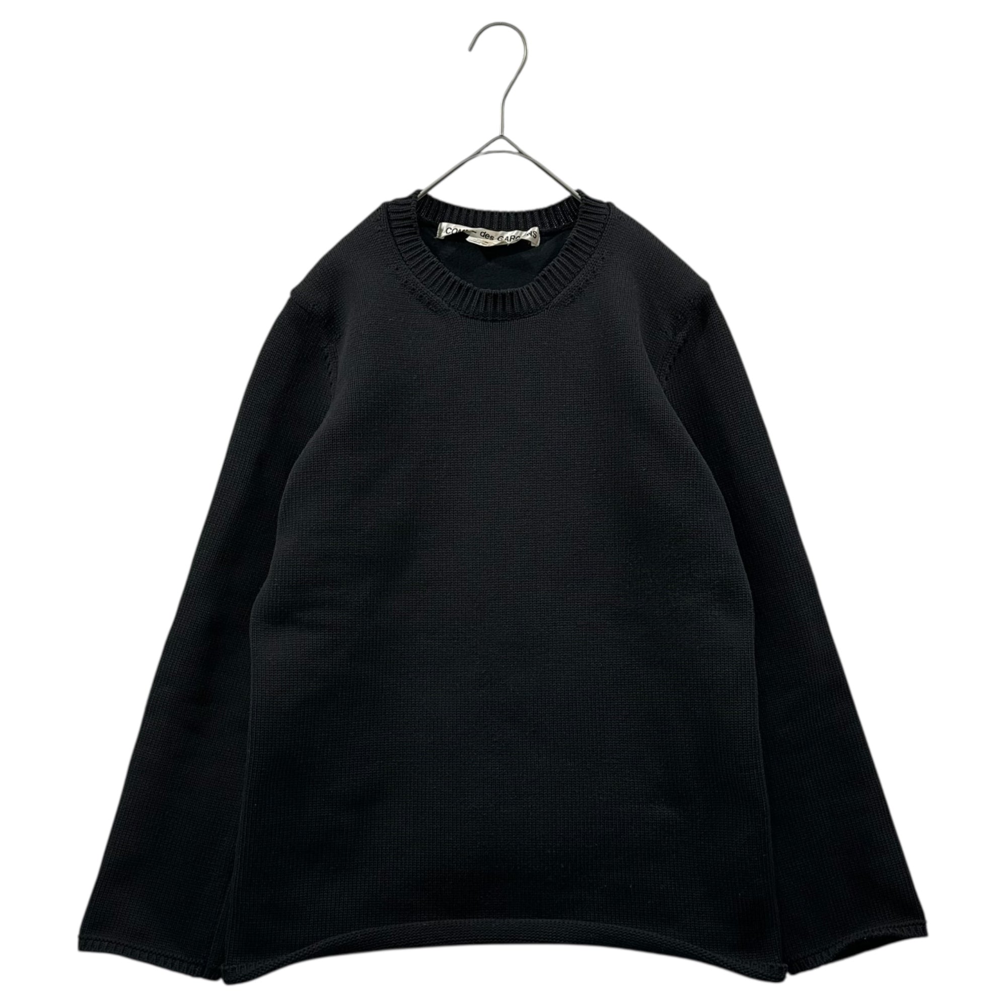 COMME des GARCONS(コムデギャルソン) 21AW Back Open Crew Neck Poly/Cotton Knit バックオープン クルーネック ポリ/コットン ニット GH-N004 S ブラック AD2021