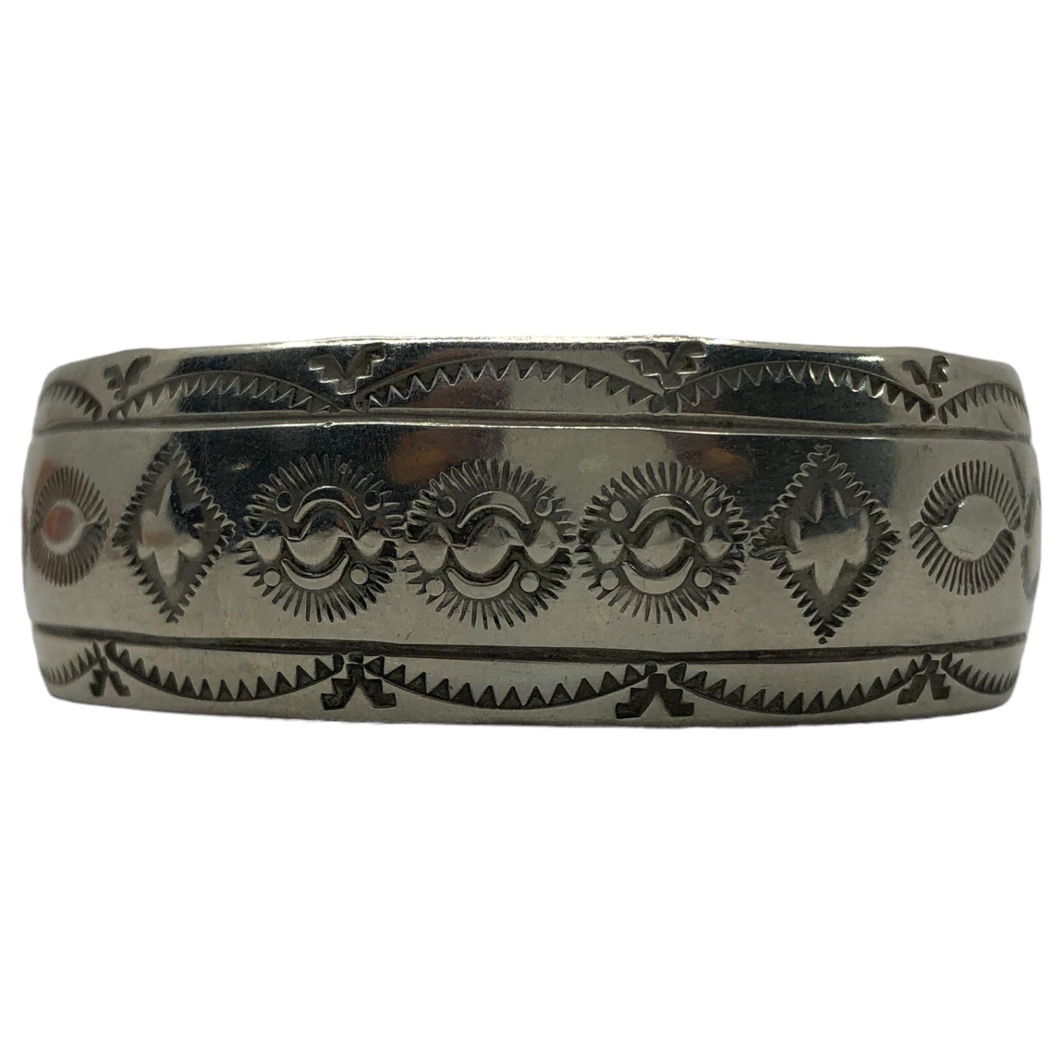 NAVAJO(ナバホ族) indian jewelry silver bangle インディアン ジュエリー シルバー バングル 刻印 W Stering シルバー