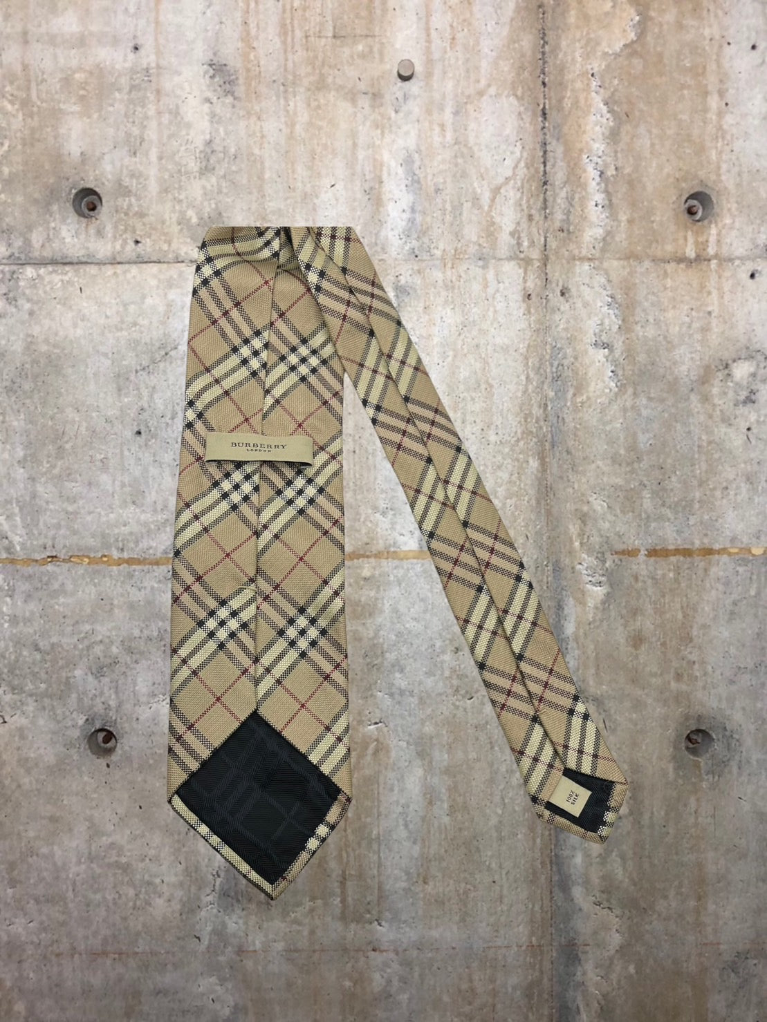 BURBERRY LONDON(バーバリーロンドン) ノヴァチェックシルクネクタイ ベージュ タータンチェック シルク100% イタリア製