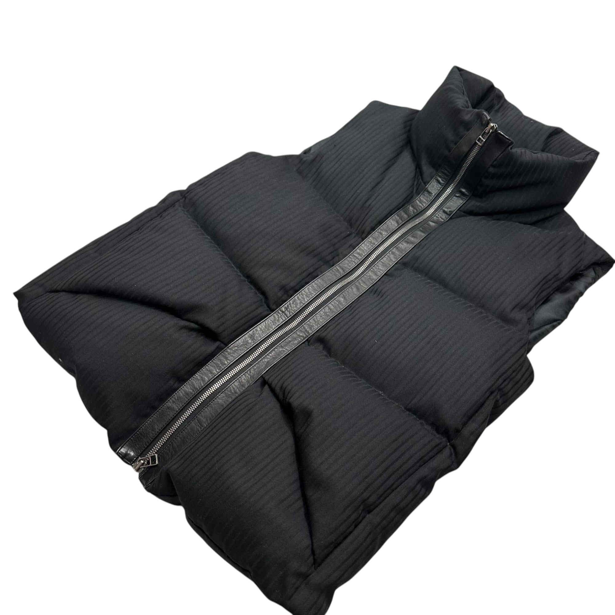 The Viridi-anne(ザヴィリディアン) Midwest 別注 Striped Down Vest ストライプ ダウン ベスト VI-MW-011-OE 2 ブラック