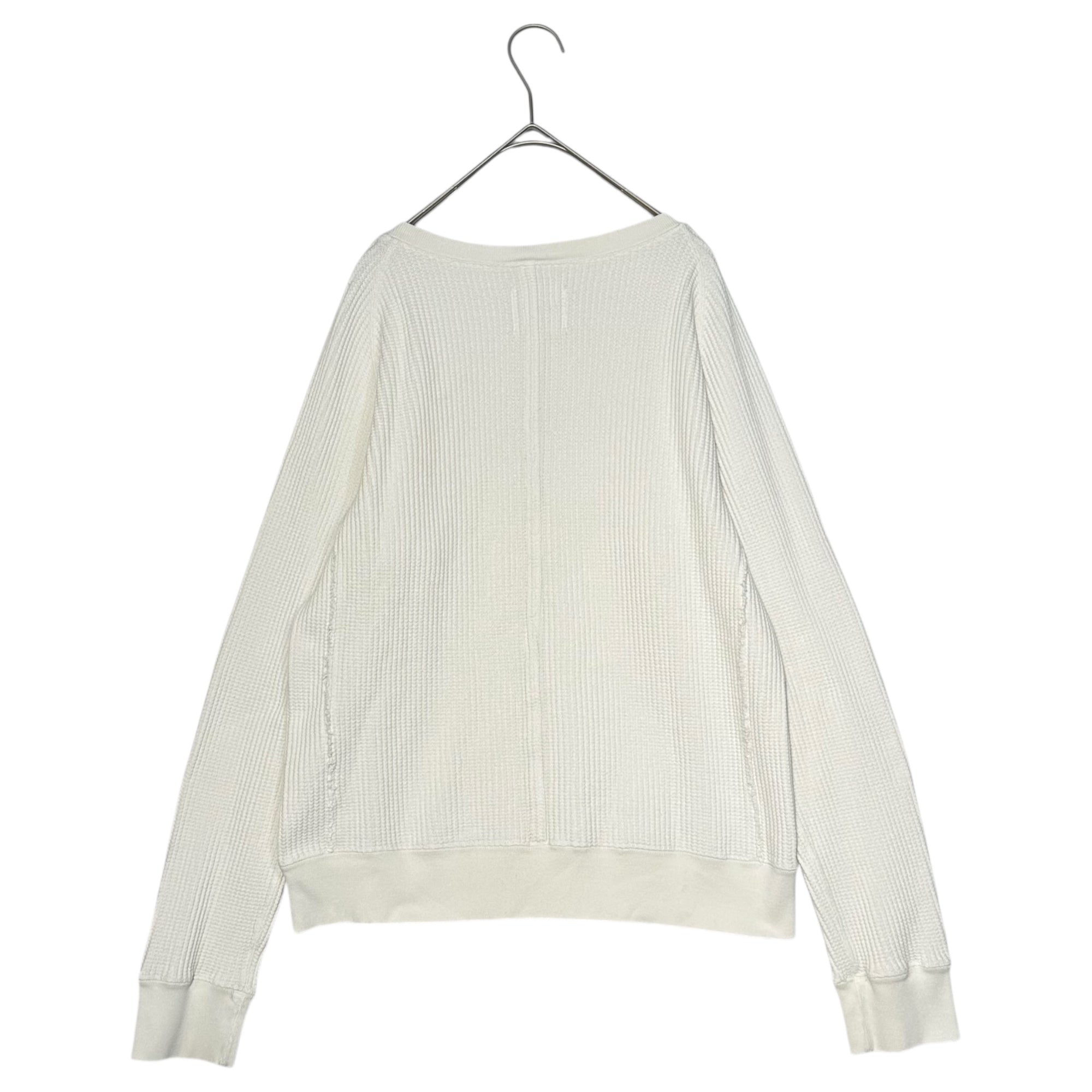 TAKAHIRO MIYASHITA The Soloist.(タカヒロミヤシタザソロイスト) Front V Thermal L/S Tee 前V サーマル 長袖 カットソー 0001bAW15 44 ホワイト