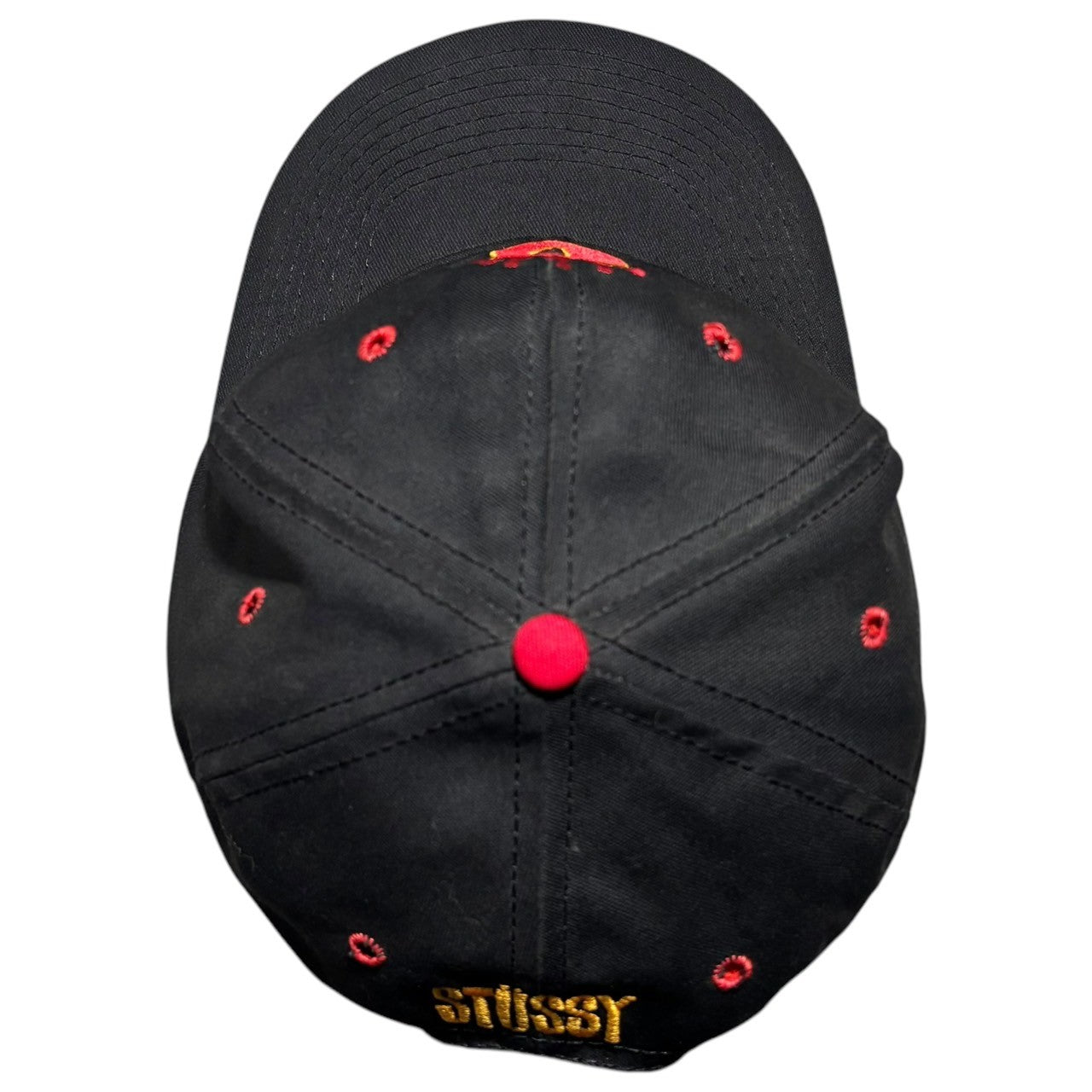 STUSSY(ステューシー) 80's Crown S Logo Embroidery Snapback Cap クラウン S ロゴ 刺繍 スナップバック キャップ ブラック 80年代 ヴィンテージ USA製