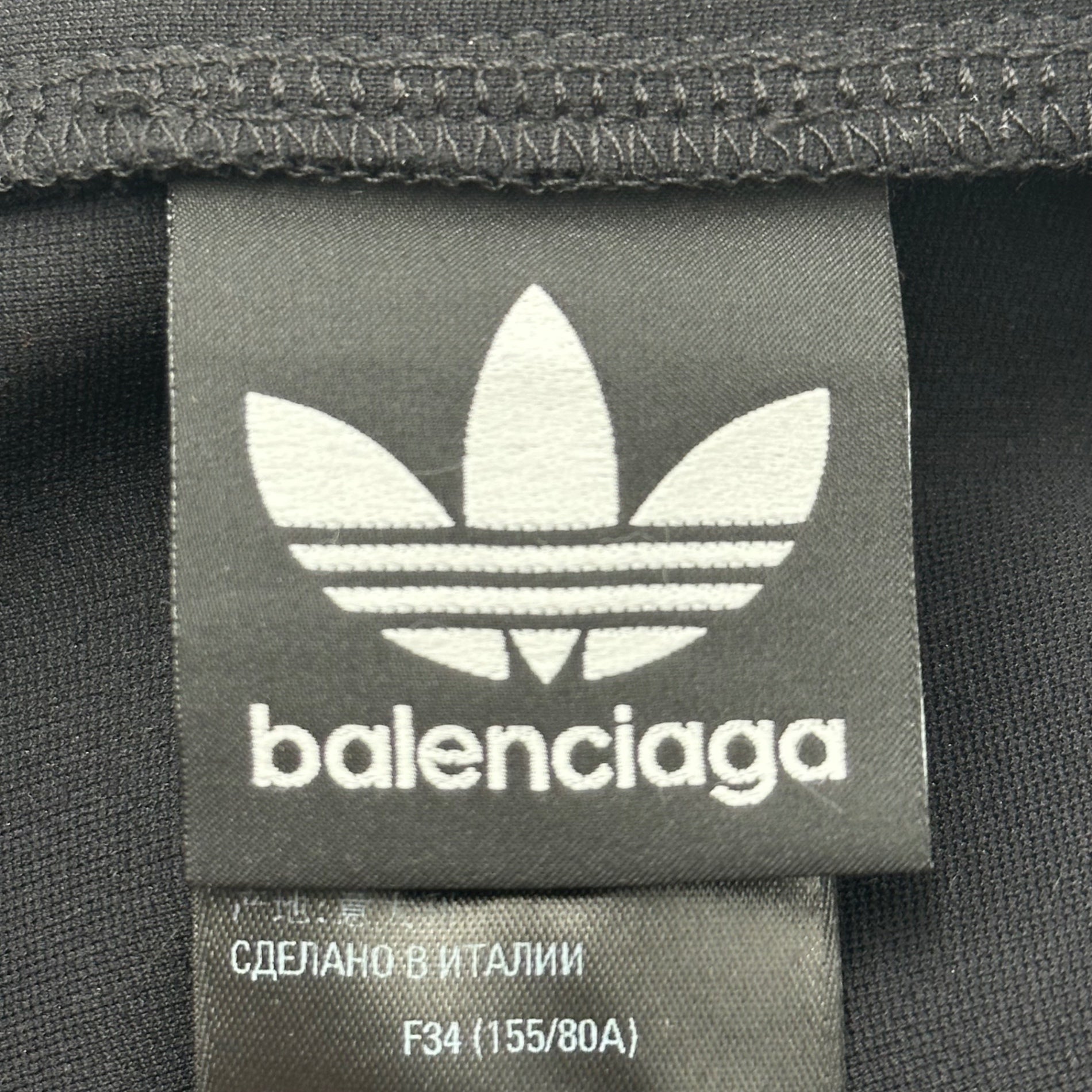 BALENCIAGA(バレンシアガ) 3-LINE Stretch Trefoil Logo Dress スリーライン ストレッチ トレフォイル ロゴ ワンピース ドレス JP57 2022 02480 34(XS程度) ブラック×ホワイト