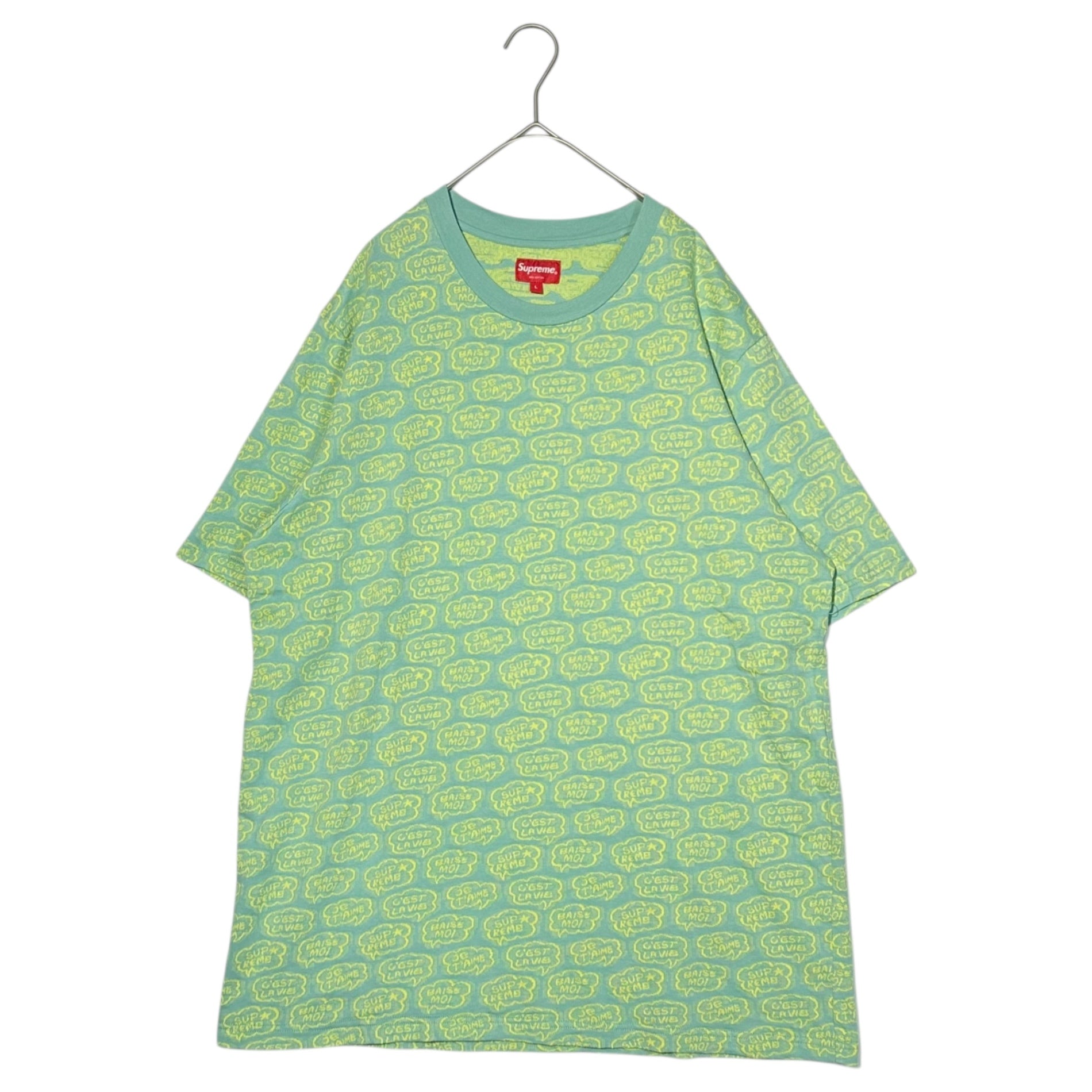SUPREME(シュプリーム) 22SS Word Bubble Jacquard S/S Top ジャガード Tシャツ L ライトブルー