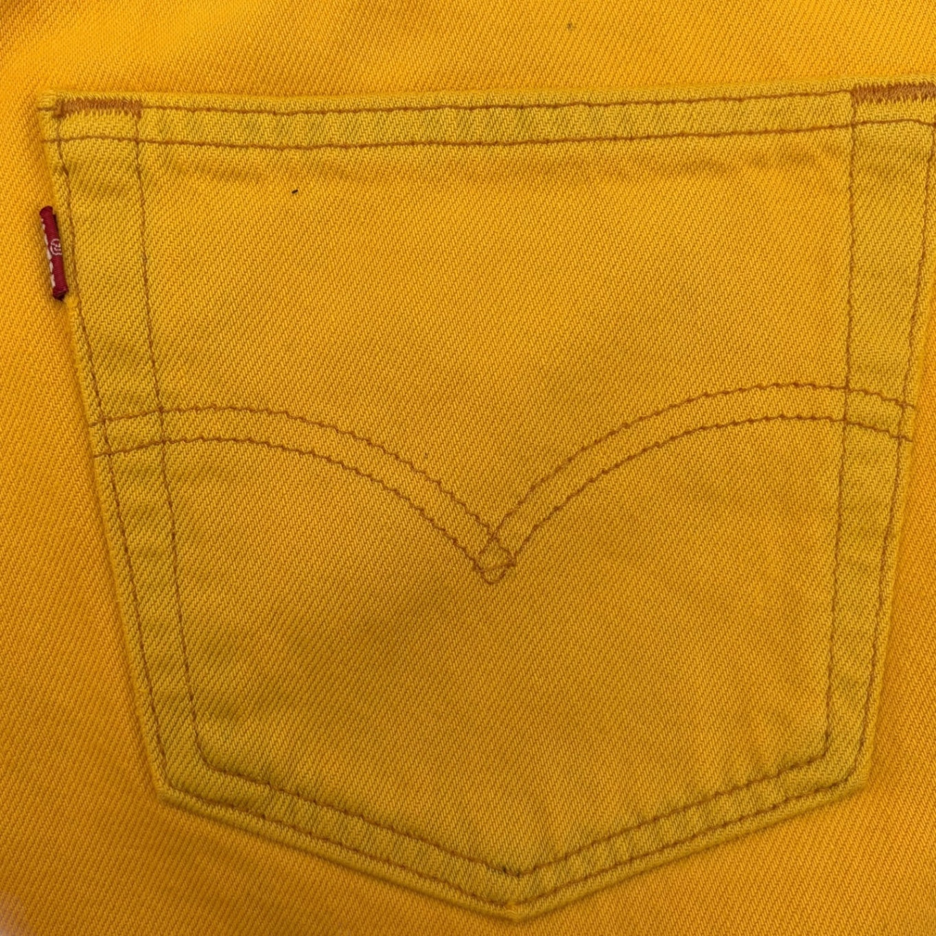 Levi's(リーバイス) 90's Post-dyed Yellow Color Denim Pants 後染め イエロー カラー デニムパンツ W36 イエロー