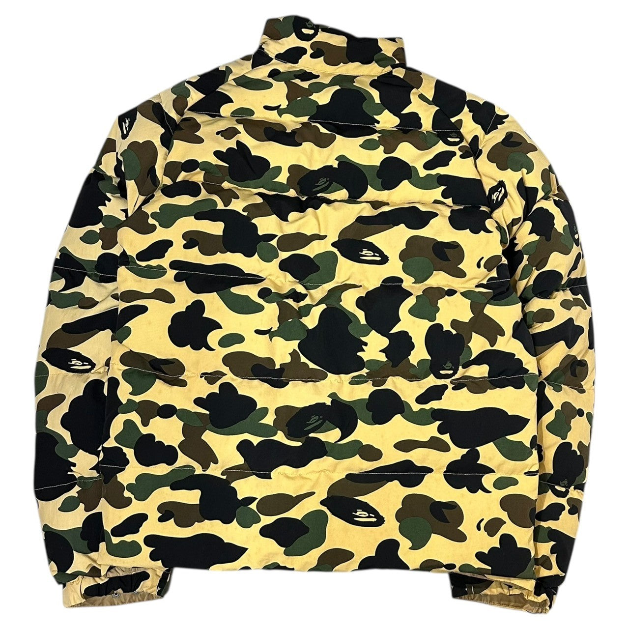 A BATHING APE(アベイシングエイプ) 90's 1st Camo White Goose Down Jacket 90年代 ファースト カモ ホワイト グース ダウン ジャケット M ベージュ