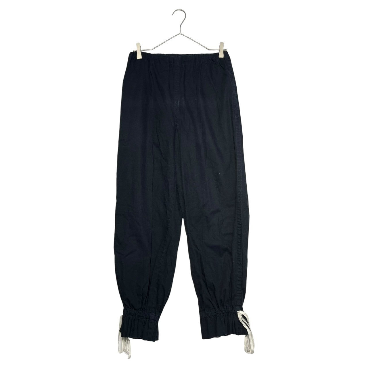 tricot COMME des GARCONS(トリココムデギャルソン) 90's~00's hem lace-up parachute pants 裾 レース アップ パラシュート パンツ TF-P017-2 表記無し(FREE) ネイビー サンプル品