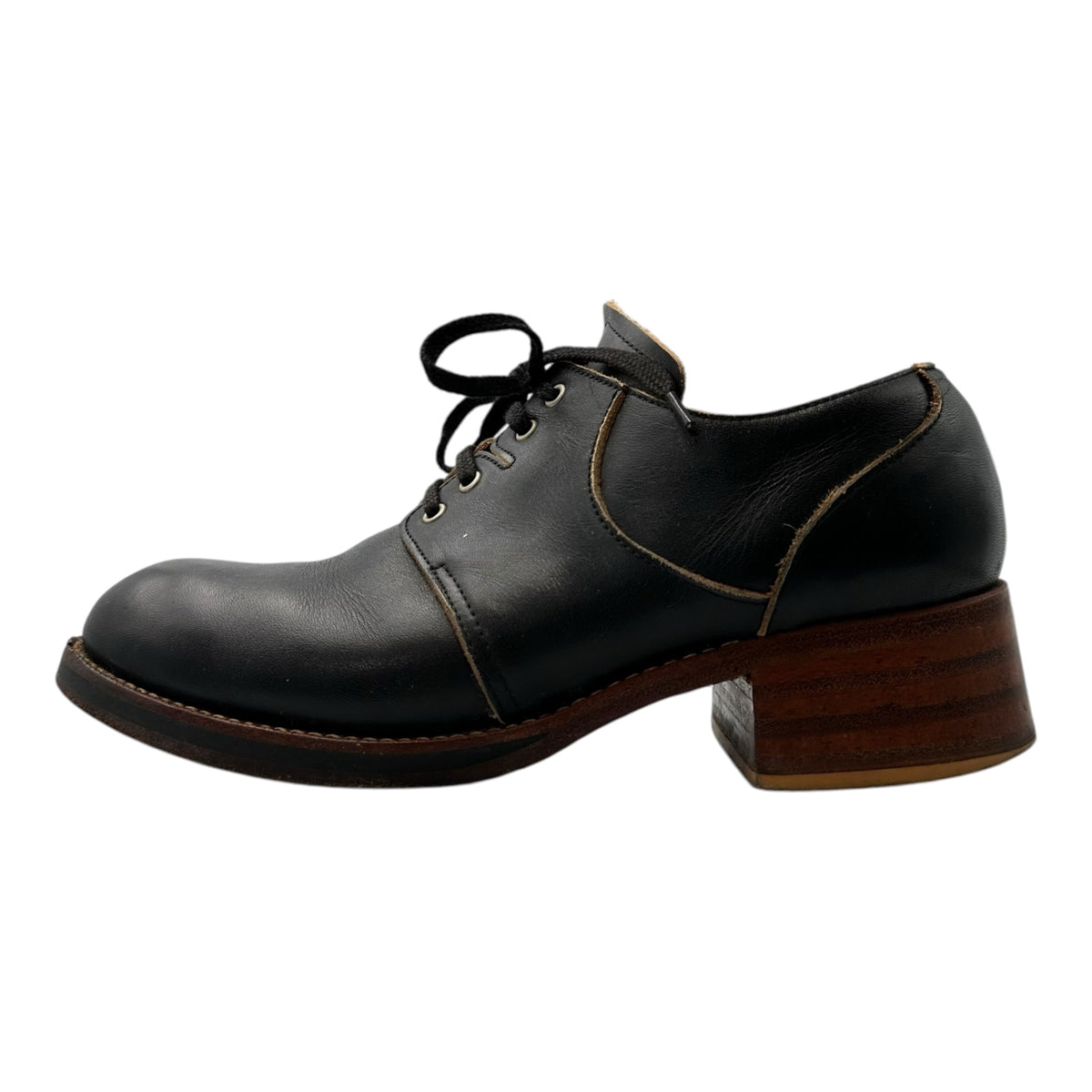 tricot COMME des GARCONS(トリココムデギャルソン) Plain-Toe Leather Shoes プレーントゥ レザー シューズ 23.5cm ブラック
