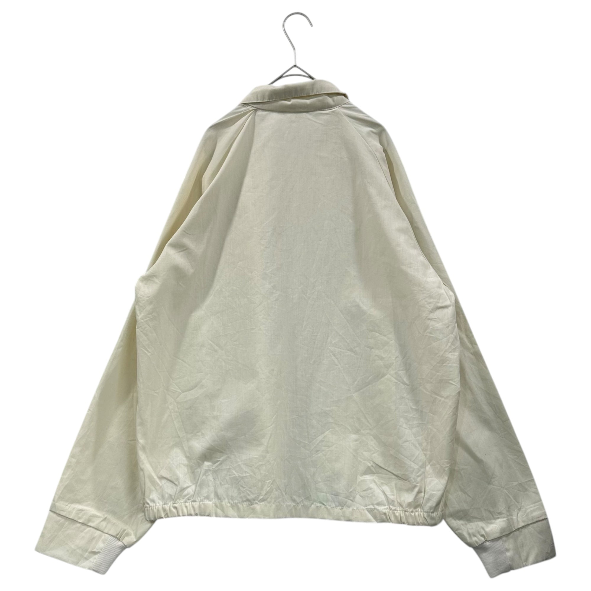 VINTAGE(ヴィンテージ) 90's Cotton-Polyester Zip-Up Jacket 90年代 コットン ポリ ジップアップ ジャケット WPL8501 L オフホワイト×グリーン×ブルー
