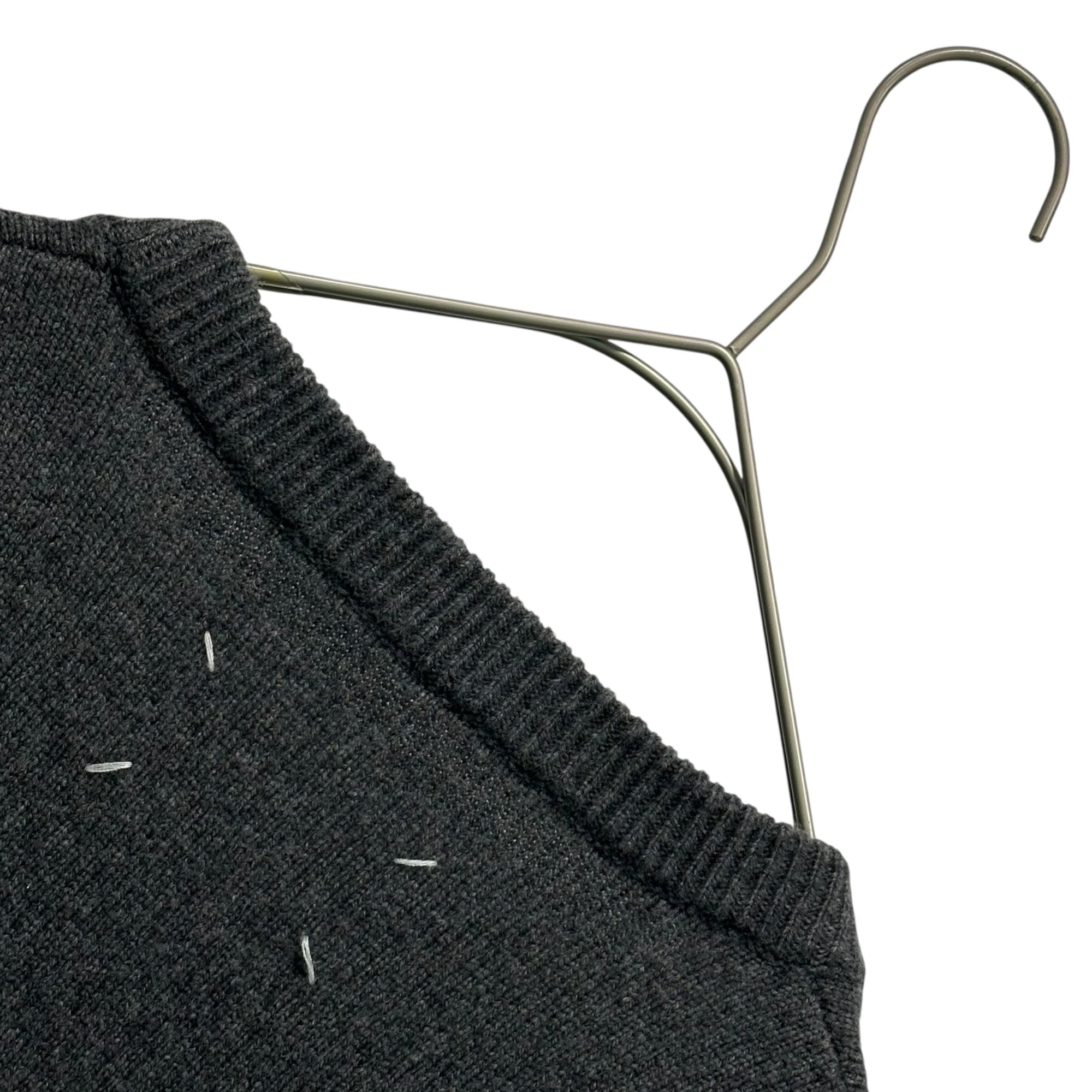 MAISON MARGIELA(メゾンマルジェラ) 19AW Wool Cashmere Crew Neck Sweater ウール カシミヤ クルーネック セーター ニット S30HB0121 S16897 M グレー