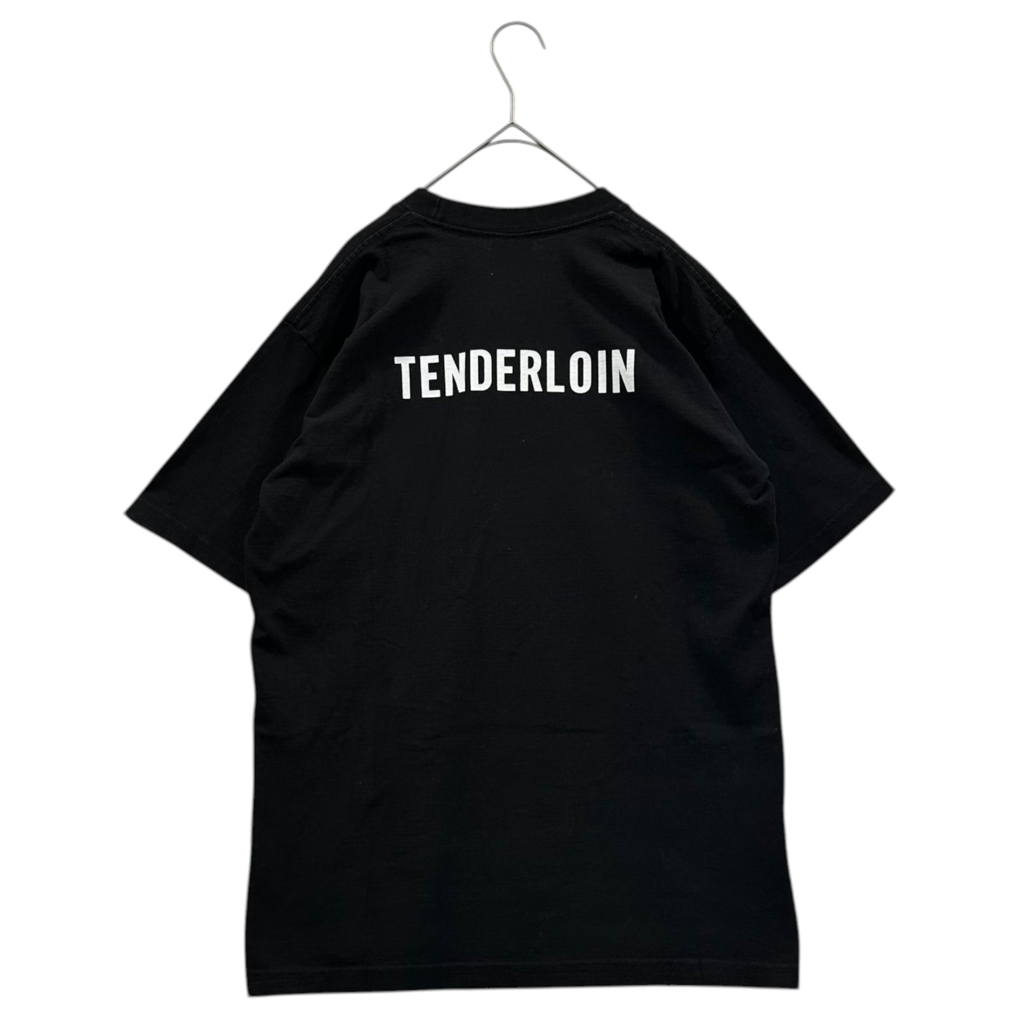 TENDERLOIN(テンダーロイン) PRO CLUB CAHULAWASSEE RIVER TEE プリント Tシャツ M ブラック