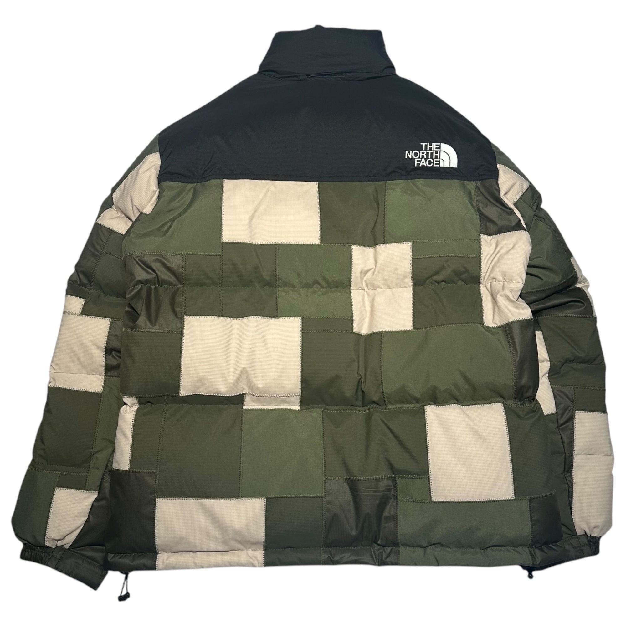 eye COMME des GARCONS JUNYA WATANABE MAN × THE NORTH FACE(アイコムデギャルソンジュンヤワタナベマン × ザノースフェイス) 22AW Nylon ripstop x ester ripstop x nylon tassa-NORTHFACE W name NUPTSE DOWN JACKET ナイロンリップストップ エステルリップストップ ナイロンタッサ ノースフェイス Wネーム ヌプシ ダウン ジャケット WJ-J914