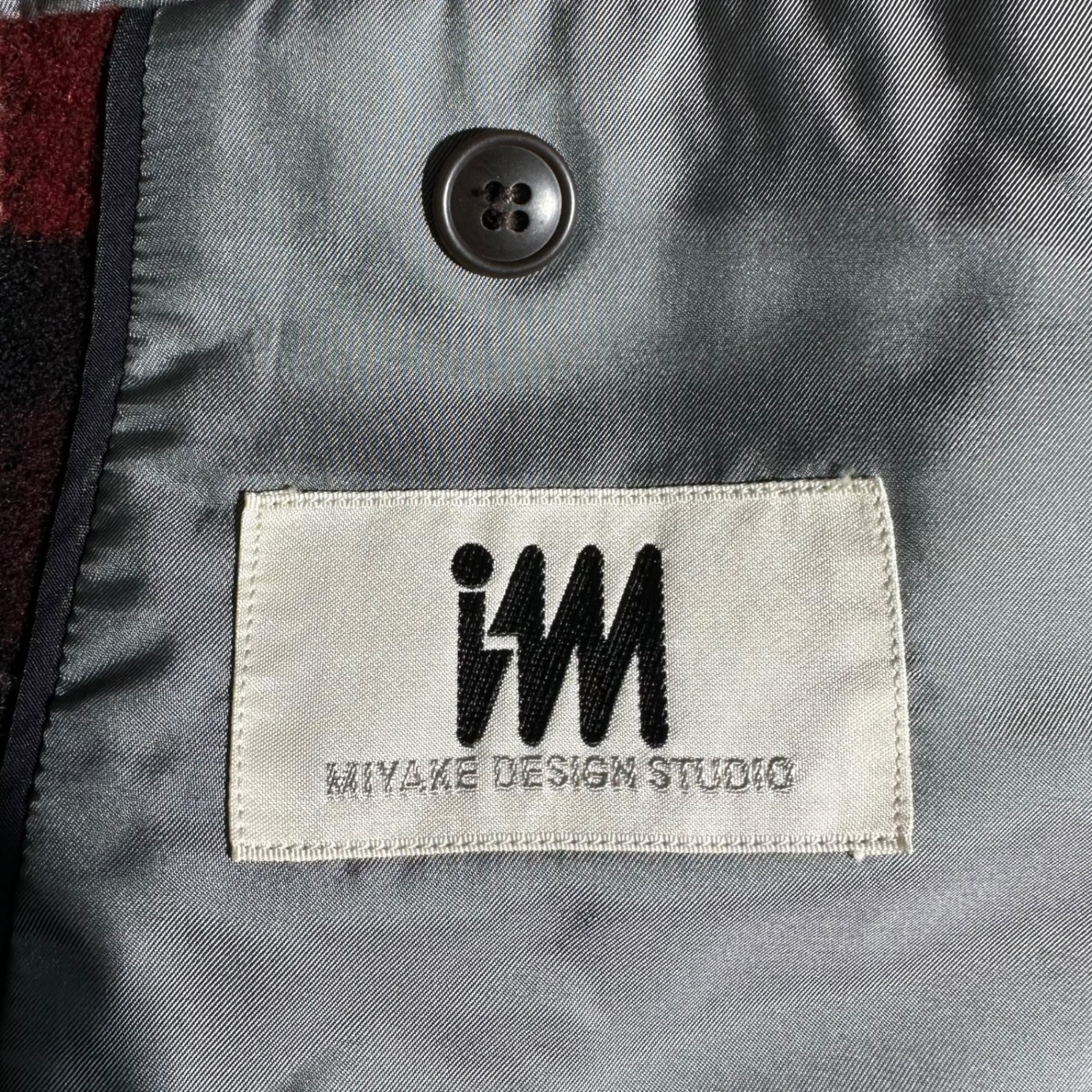 MIYAKE DESIGN STUDIO(ミヤケデザインスタジオ) 80's vintage wool check coverall jacket 80年代 ヴィンテージ ウール チェック カバーオール ジャケット LJ43-FD111 8-98(XL程度) レッド×ブラック オンリミットタグ