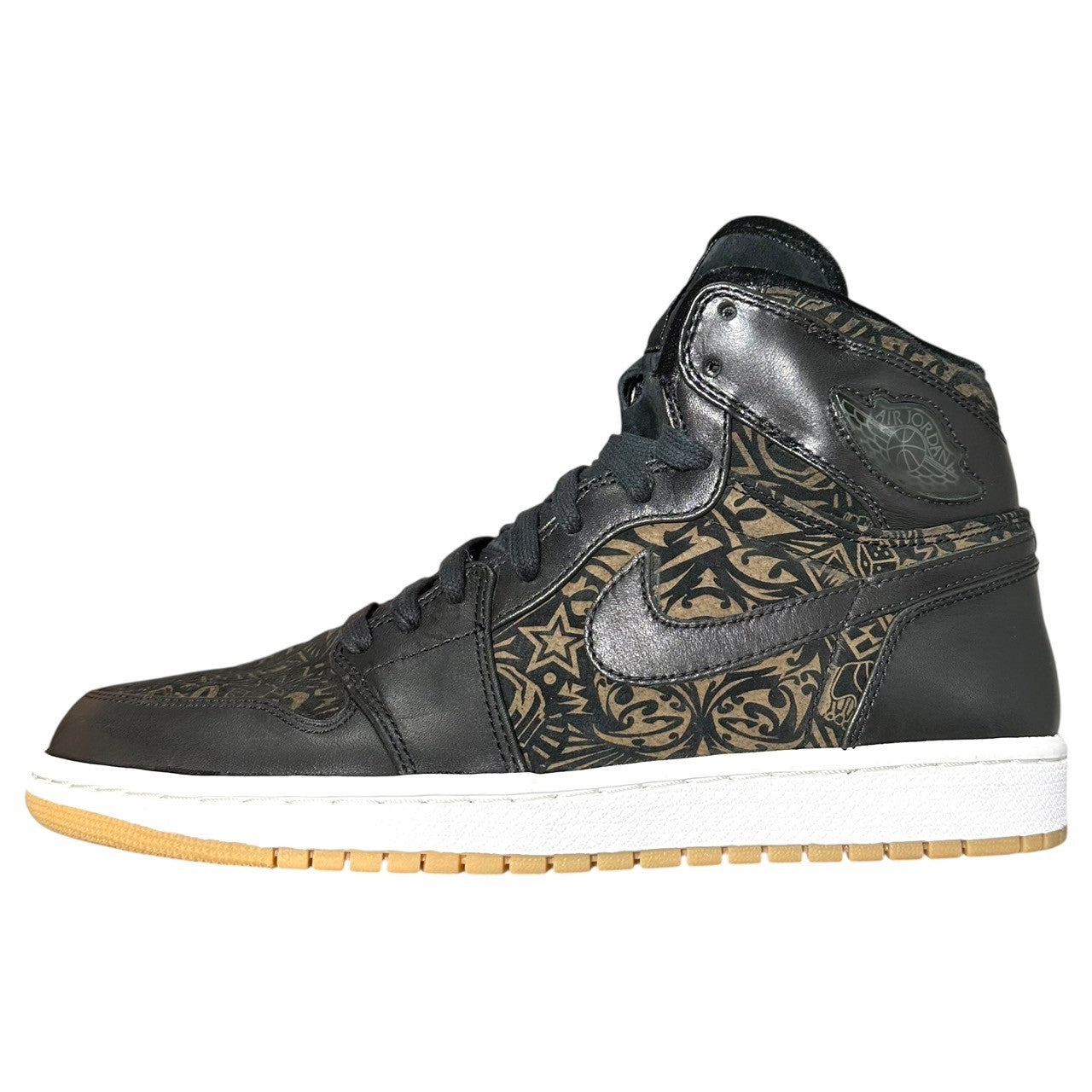 NIKE(ナイキ) 2008 AIR JORDAN 1 RETRO HIGH "PREMIER LASER" エアジョーダン 1 レトロ ハイ プレミアレーサー 332134-061 27.5cm ブラック×ブラウン 箱付 ハイカット スニーカー