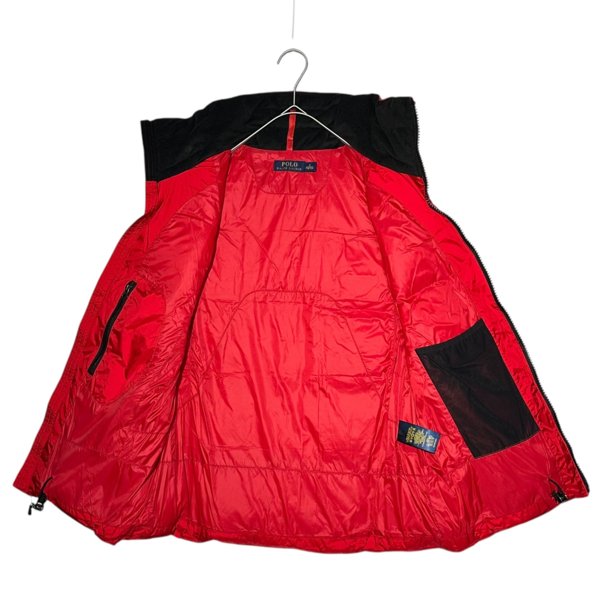 POLO RALPH LAUREN(ポロラルフローレン) PRL 67 Big Pony Down Vest ワッペン ビッグポニー ロゴ ダウン ベスト 1486003SPDV S レッド