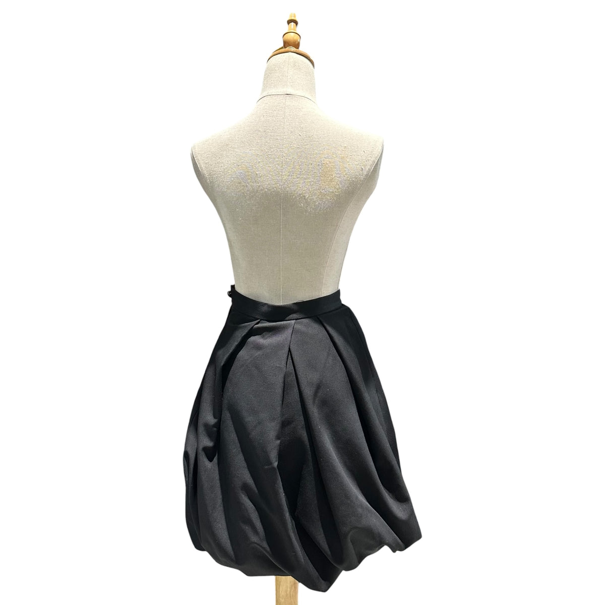 COMME des GARCONS NOIR(コムデギャルソンノアール) 1990's Wool Gabardine Balloon Skirt ウール ギャバジン バルーン スカート AS-11007S S ブラック AD1990 90s アーカイブ