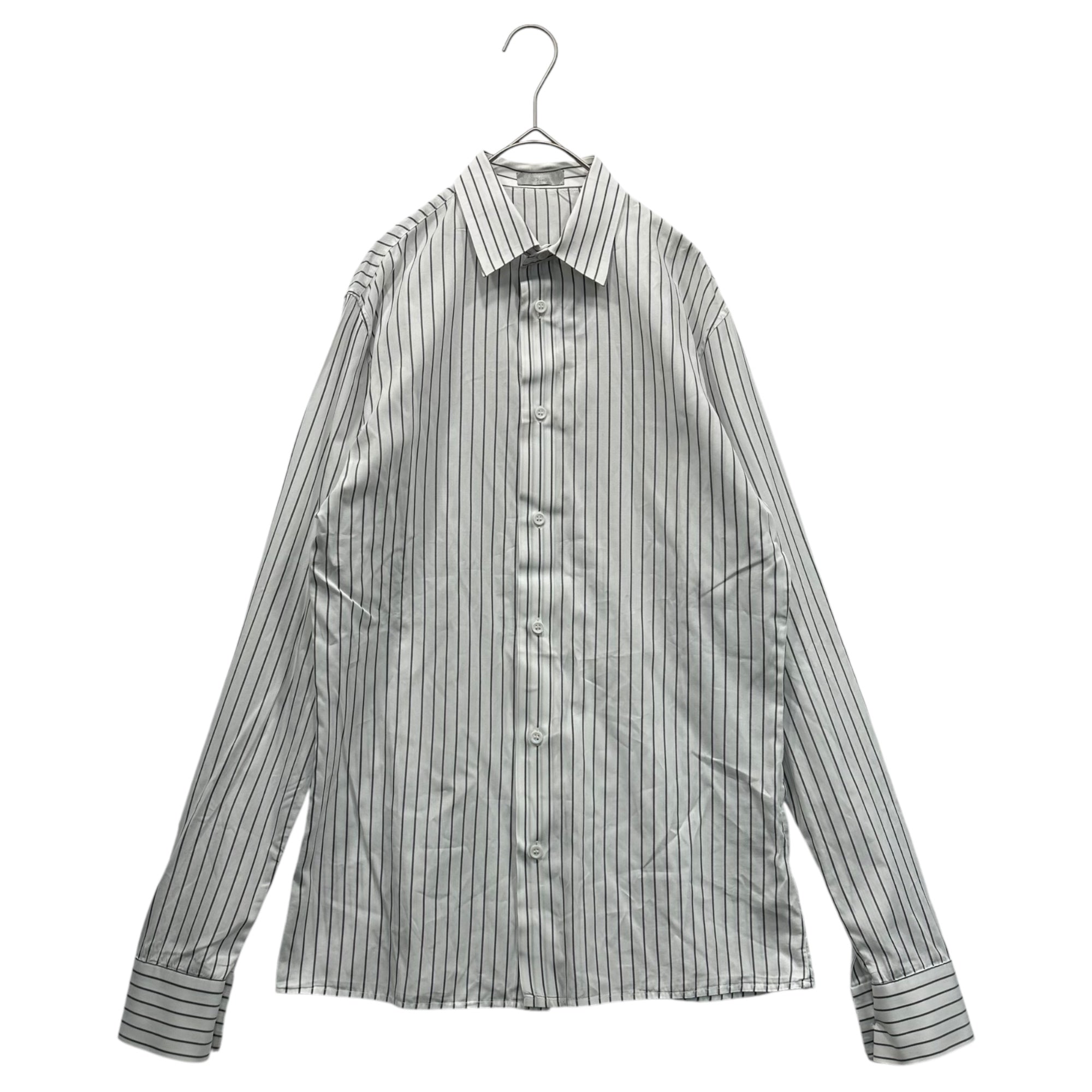 Dior HOMME(ディオールオム) 04AW by Hedi Slimane “VOTC” Runway Pinstripe Shirt エディ スリマン ランウェイ ストライプ シャツ 38 ホワイト×グレー アーカイブ victim期