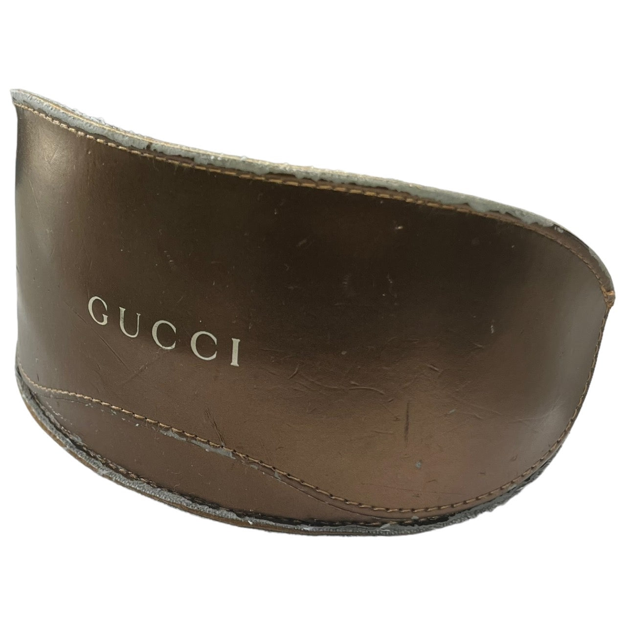 GUCCI(グッチ) ロゴクレストデザインヴィンテージサングラス/ブラウングラデーション/ダブルブリッジ 2827/S1LBBA 60□15-105 ゴールド×ブラウン