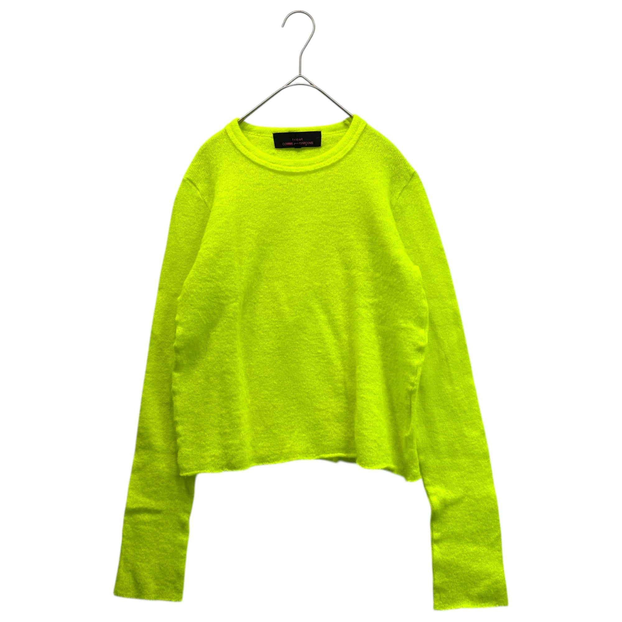tricot COMME des GARCONS(トリココムデギャルソン) 13AW Mohair-blend Crew Neck Post-dyed Knit モヘア混 クルーネック 後染め ニット TL-B204 M イエロー AD2013