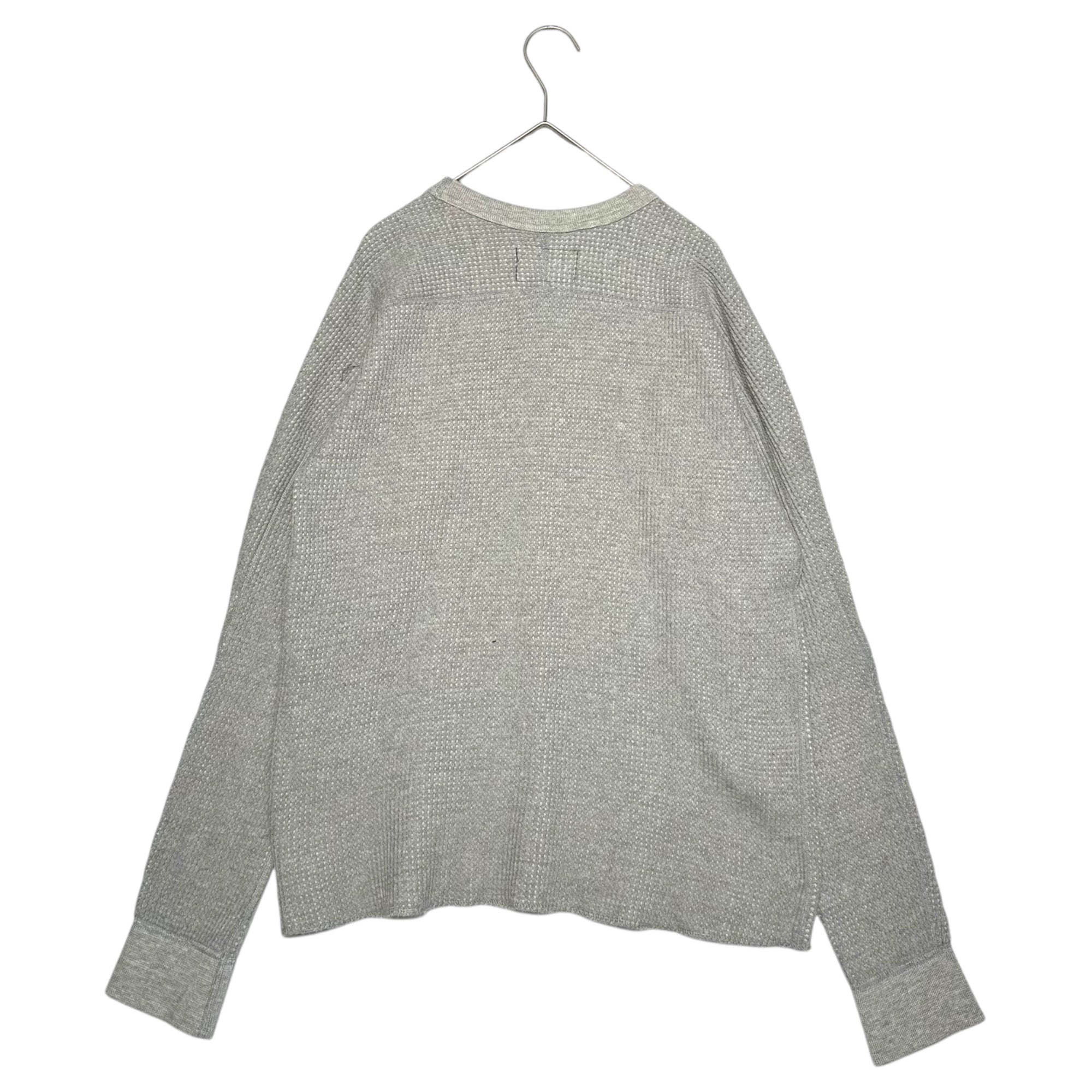 THE NORTH FACE PURPLE LABEL(ノースフェイスパープルレーベル) L/S waffle cut and sew ロングスリーブ ワッフル カットソー NT3905N S グレー