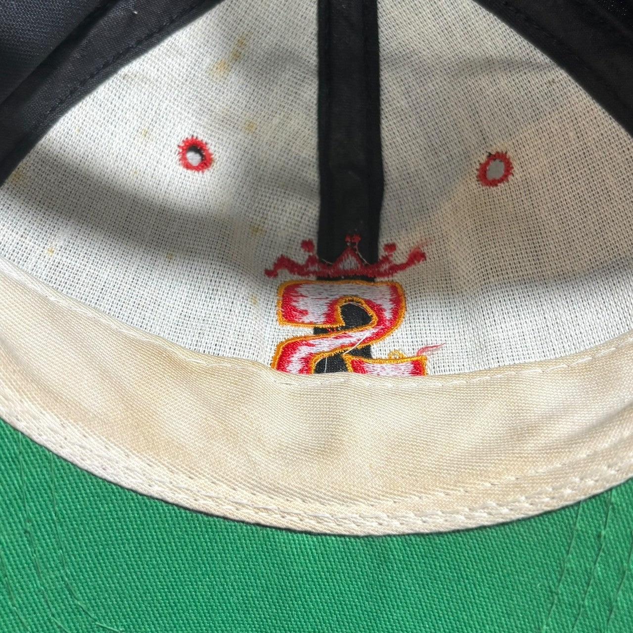 STUSSY(ステューシー) 80's Crown S Logo Embroidery Snapback Cap クラウン S ロゴ 刺繍 スナップバック キャップ ブラック 80年代 ヴィンテージ USA製