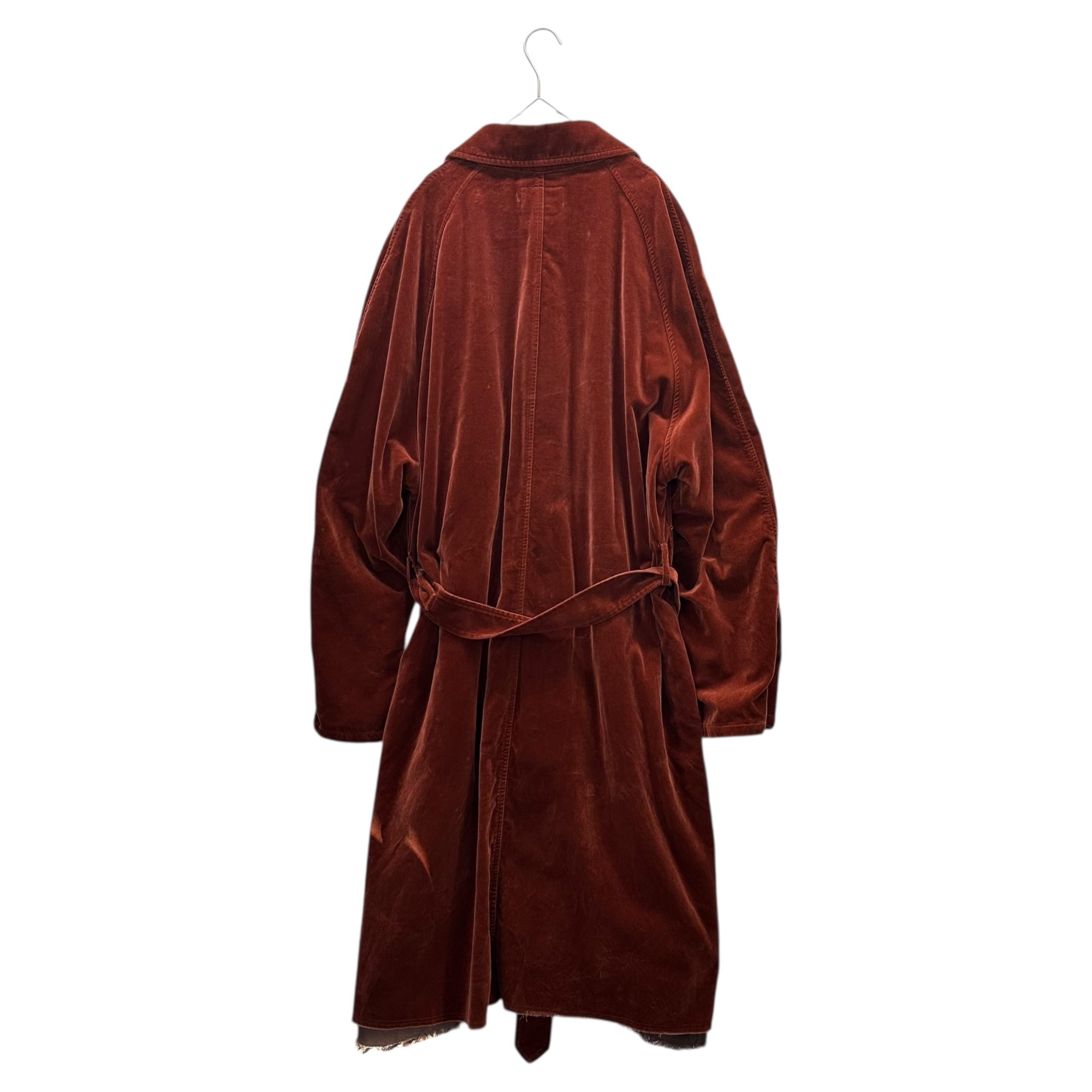 doublet(ダブレット) 21AW CUT OFF VELVET COAT カットオフベルベットコート 21AW09CO46 L ブラウン