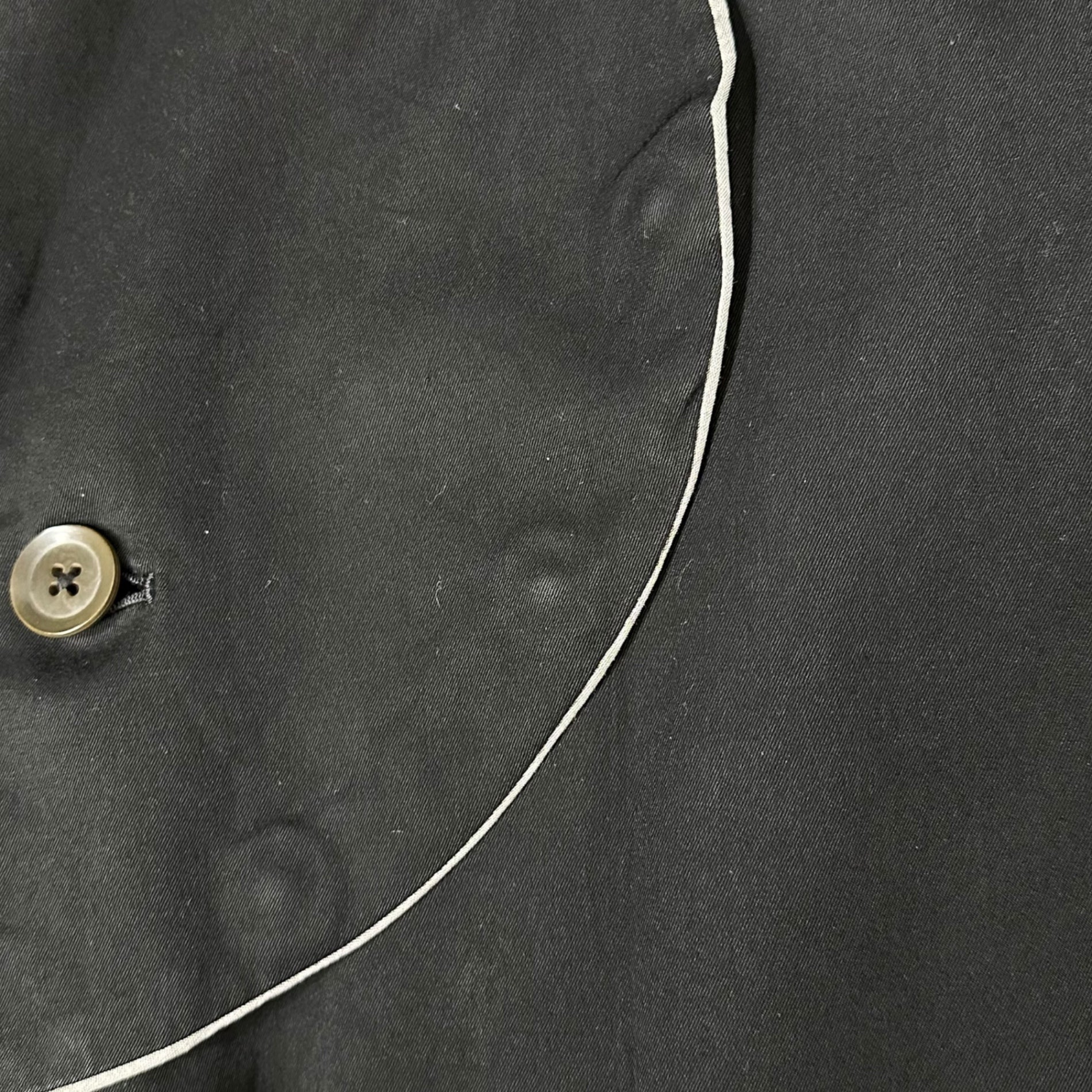 YOHJI YAMAMOTO POUR HOMME(ヨウジヤマモトプールオム) 06SS Baseball Period Piping Big Flap Pockets Design Long Tailored ベースボール期 パイピング ビッグ フラップ ポケット デザイン ロング テーラード ジャケットJacket HR-J36-232 2(M程度) ブラック 2006SSコレクション LOOK37 着用アイテム