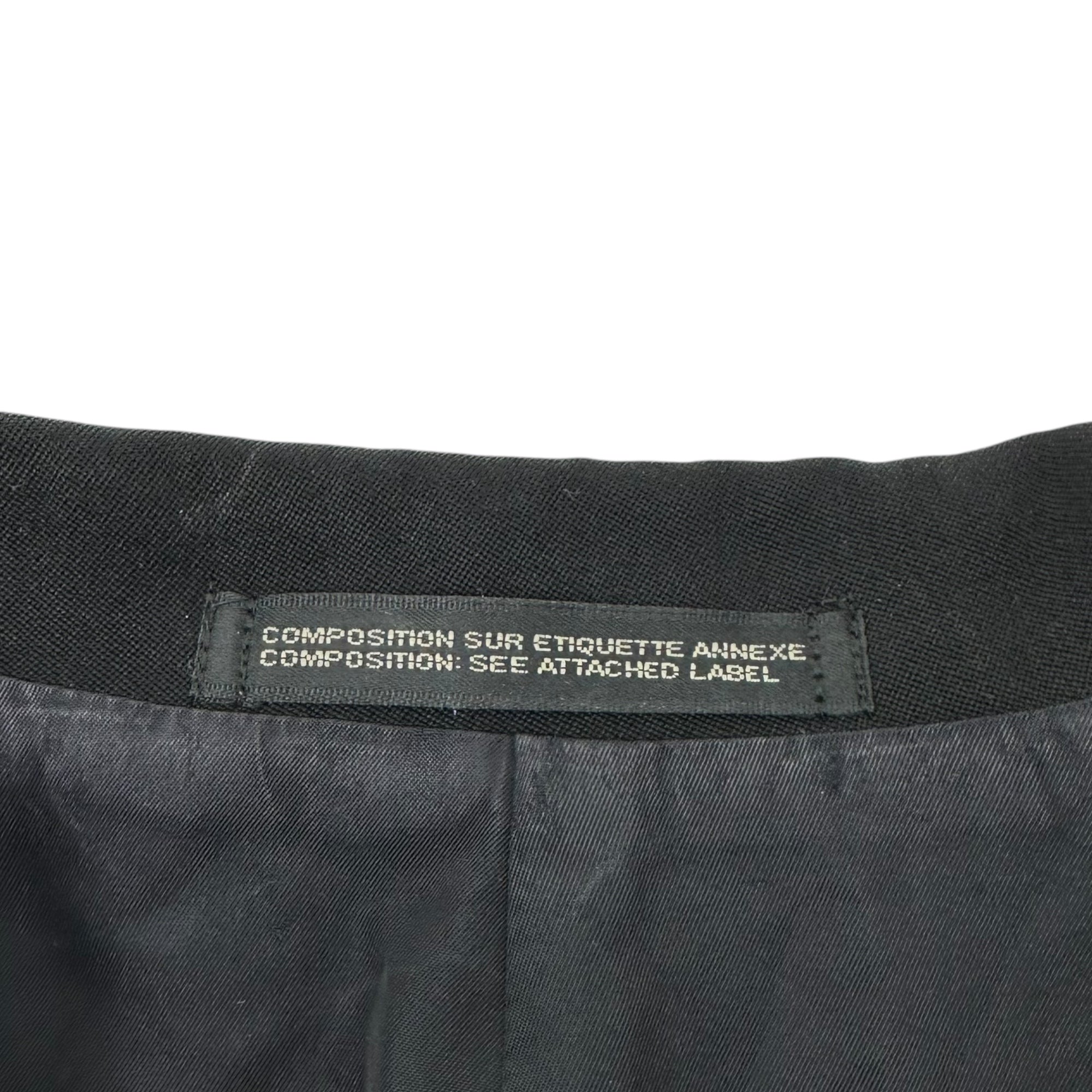 Y's(ワイズ) double-breasted tailored jacket ダブルブレスト テーラード ジャケット YJ-J28-544 4(XL程度、メンズM程度) ブラック