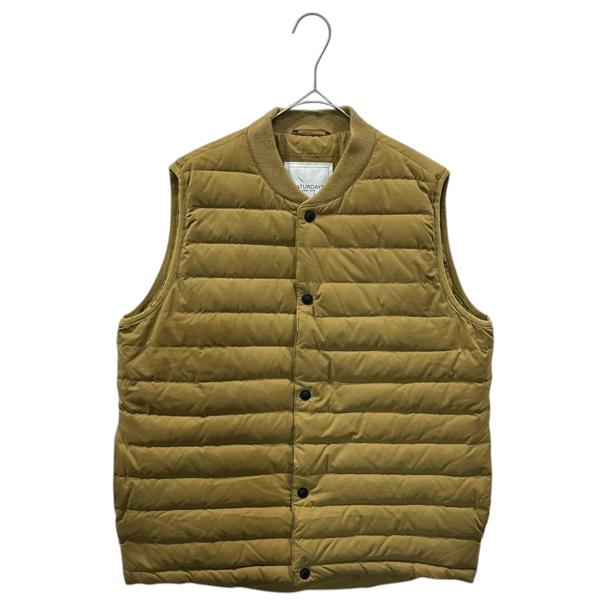 SATURDAYS SURF NYC(サタデーズサーフ) Quilted Down Vest キルティング ダウン ベスト BBJ-6500-B S マスタード