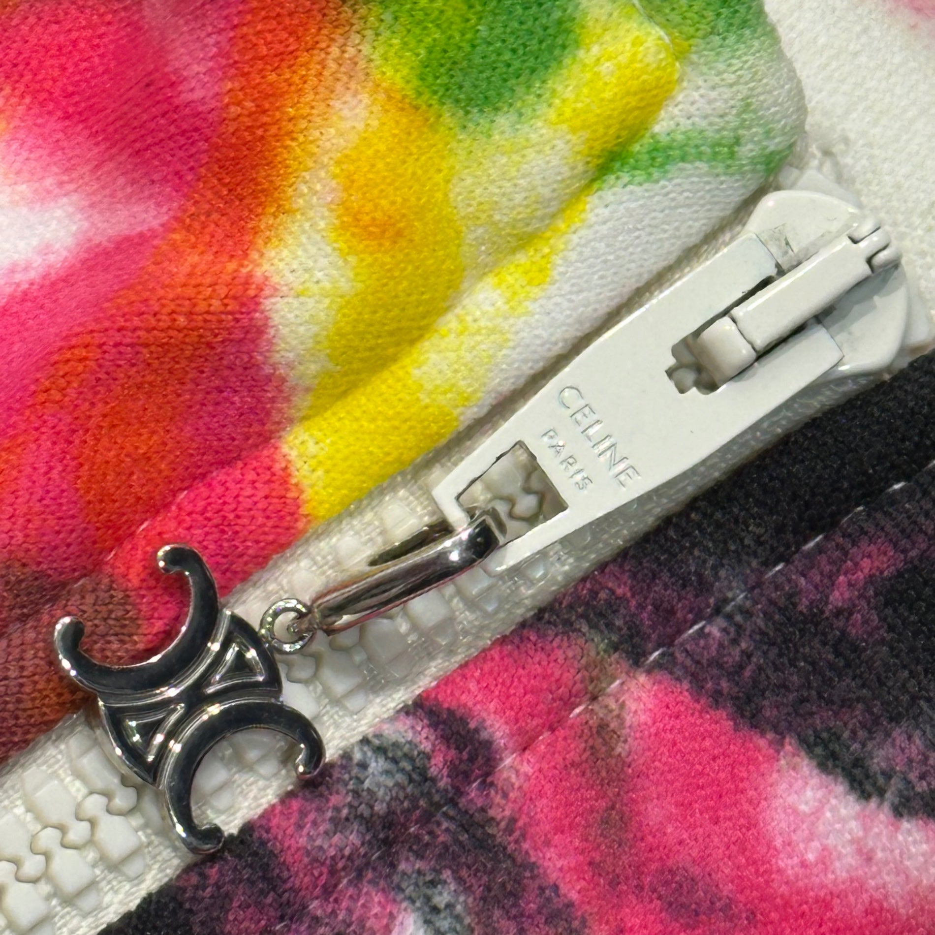 CELINE(セリーヌ) 22SS Tie-Dye Paint Print Poly Track Jacket タイダイ ペンキプリント ポリ トラック ジャケット 2Y671383Q S マルチカラー エディスリマン Hedi Slimane COSMIC CRUISER