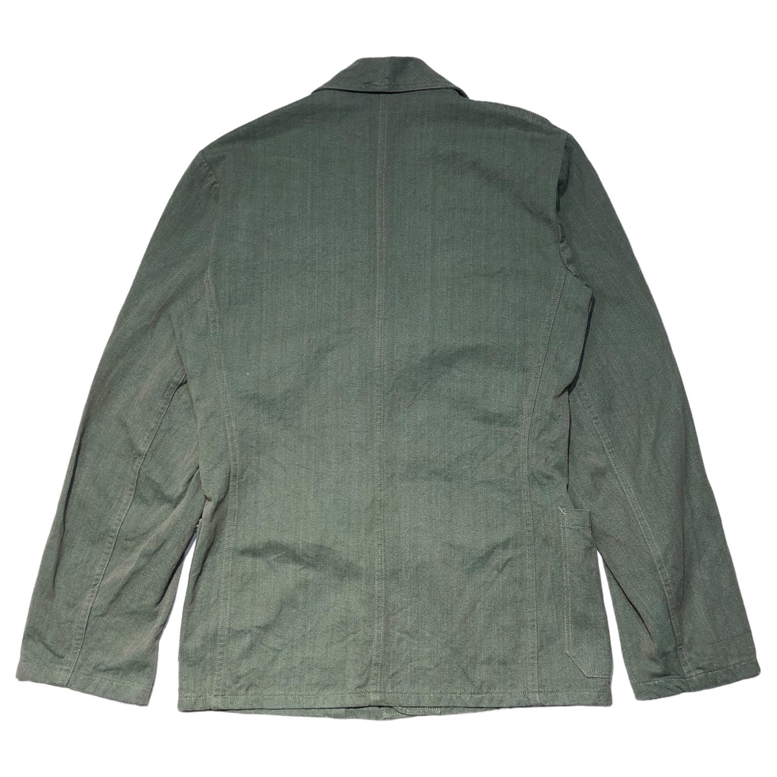 Swedish army(スウェーデン軍) 60's Prisoner setup プリズナー セットアップ 48(L程度) カーキグリーン FRISTADS SANFOR 60年代 ヴィンテージ