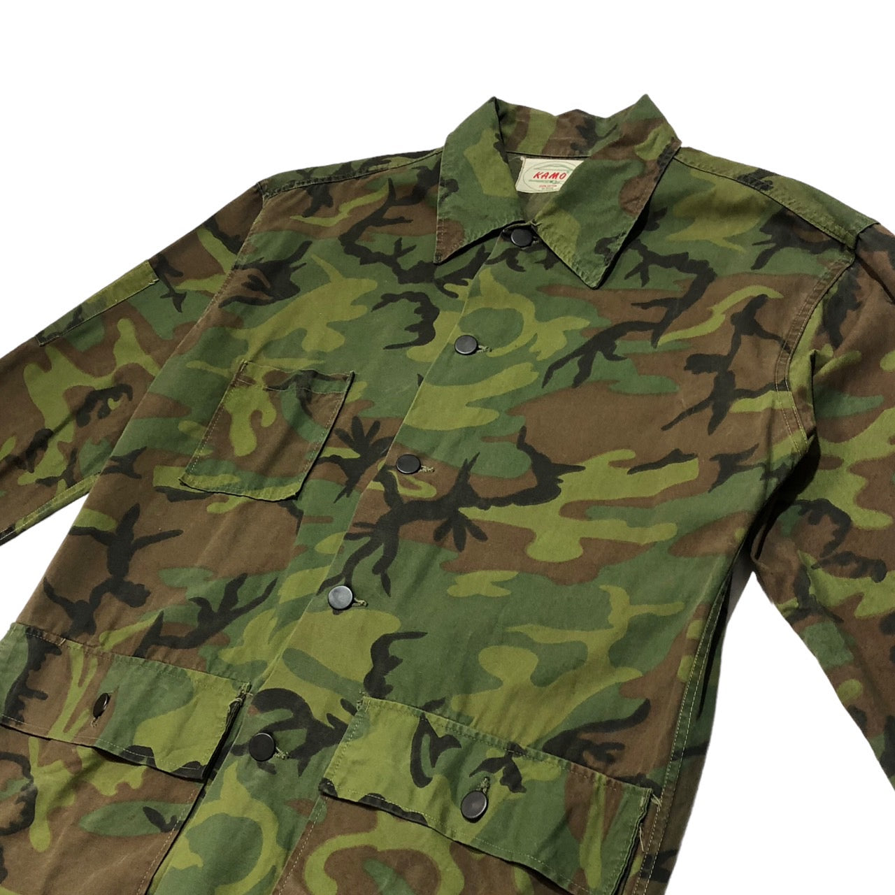 KAMO(カモ) 60's~70’s ハンティングジャケット/迷彩/ダックハンターカモ/ヴィンテージ M オリーブ/カーキ/グリーン系 60年代~70年代
