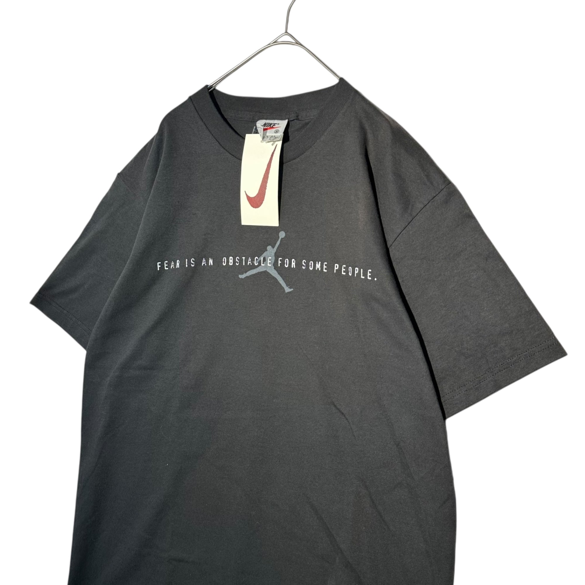 NIKE(ナイキ) 90's JORDAN FEAR IS AN ILLUSION ジョーダン フェイス Tシャツ 662854-010 M ブラック 90年代 ヴィンテージ デッドストック