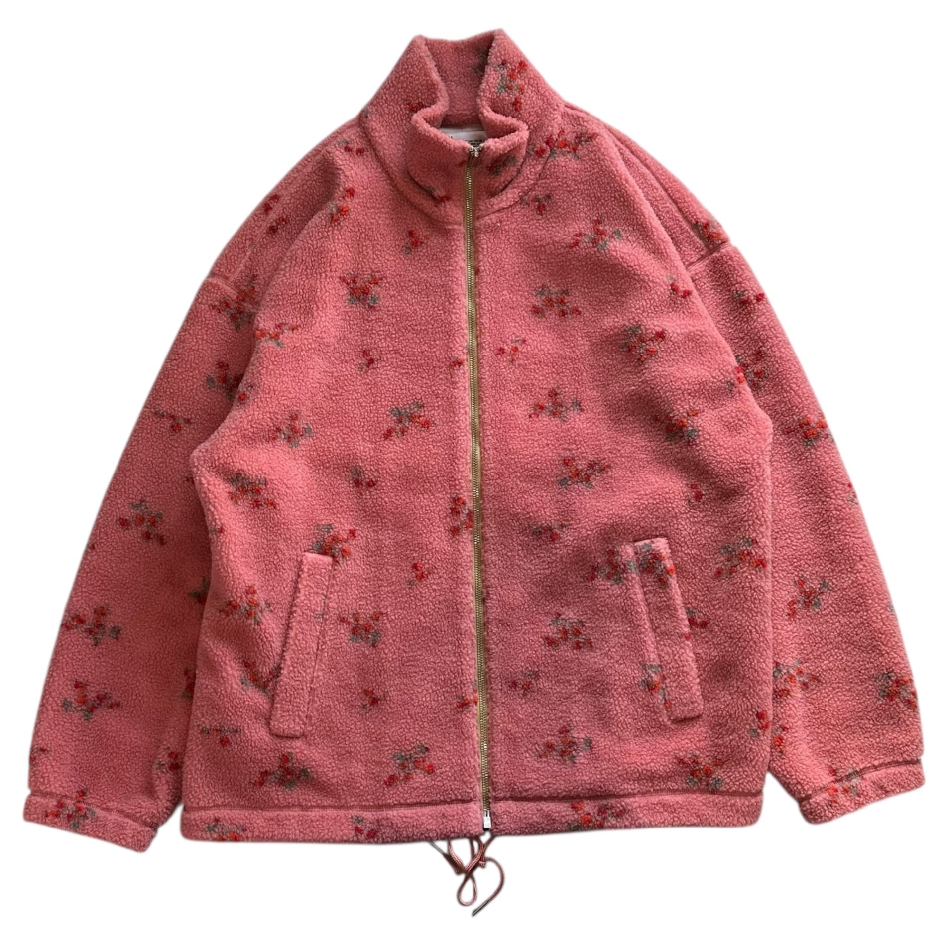 DAIRIKU(ダイリク) 22AW Flower Fleece Zip Up Boulson フラワー フリース ジップアップ ブルゾン 22AW J-14 M ピンク