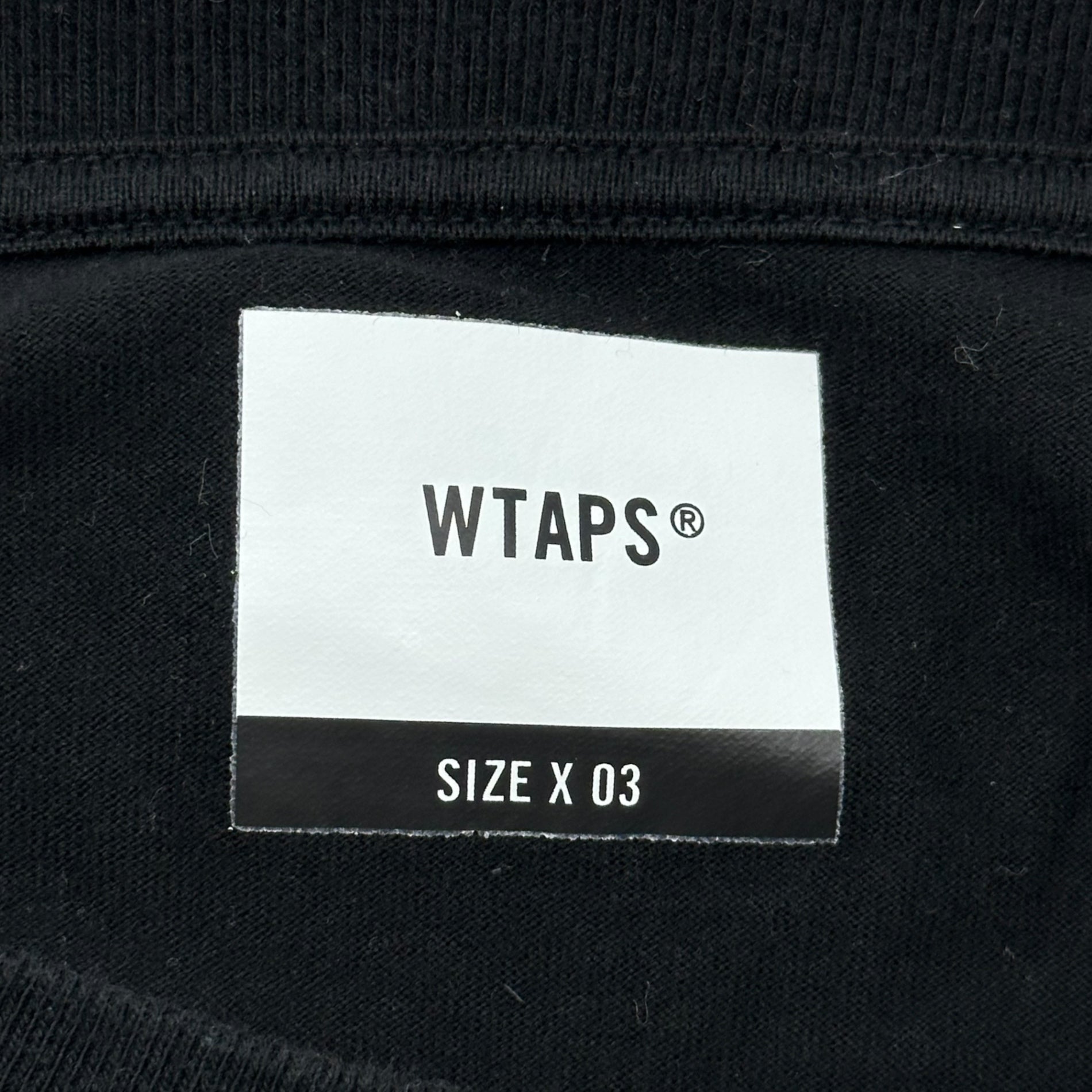 WTAPS(ダブルタップス) 21AW WTVUA L/S TEE ロゴ 長袖 Tシャツ 211ATDT-LT01S 03 ブラック カットソー urban territory