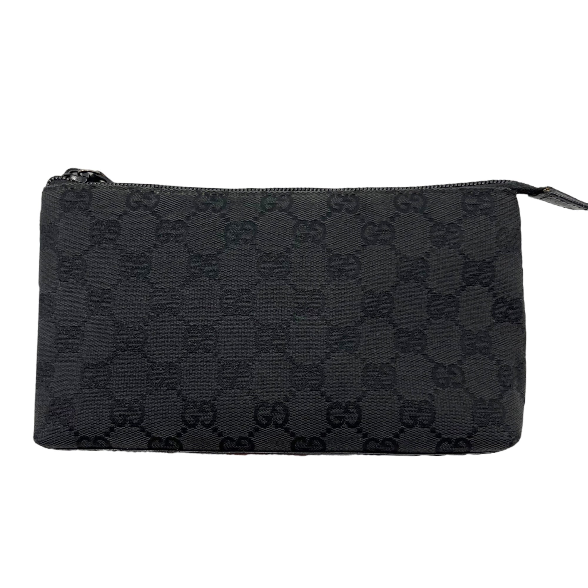 GUCCI(グッチ) GG canvas logo pouch GG キャンバス ロゴ ポーチ 115238 200047 ブラック ケース 化粧ポーチ
