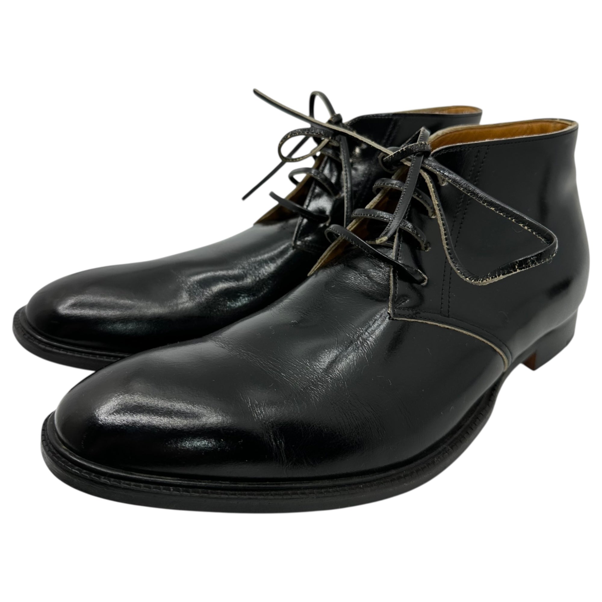 COMME des GARCONS JUNYA WATANABE(コムデギャルソンジュンヤワタナベ) Leather Chukka Boots レザー チャッカー ブーツ M(24cm程度) ブラック 革靴 シューズ