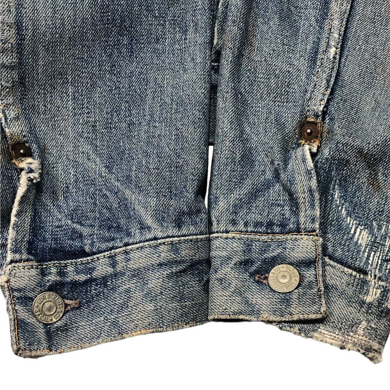 Levi's(リーバイス) 50's ~ 60's 507XX TYPE II trucker jacket 2nd セカンド デニム ジャケット ヴィンテージ 表記無し(L程度) インディゴ 裏ボタン17 50年代~60年代 オリジナル 両面タブ