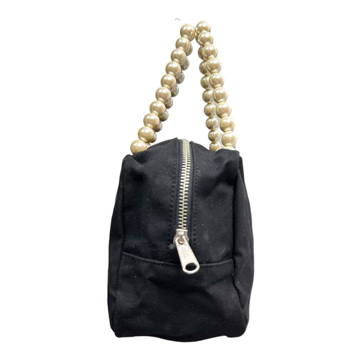 tricot COMME des GARCONS(トリココムデギャルソン) Pearl handle canvas mini handbag パール ハンドル キャンバス ミニ ハンド バッグ TC-K206 ブラック