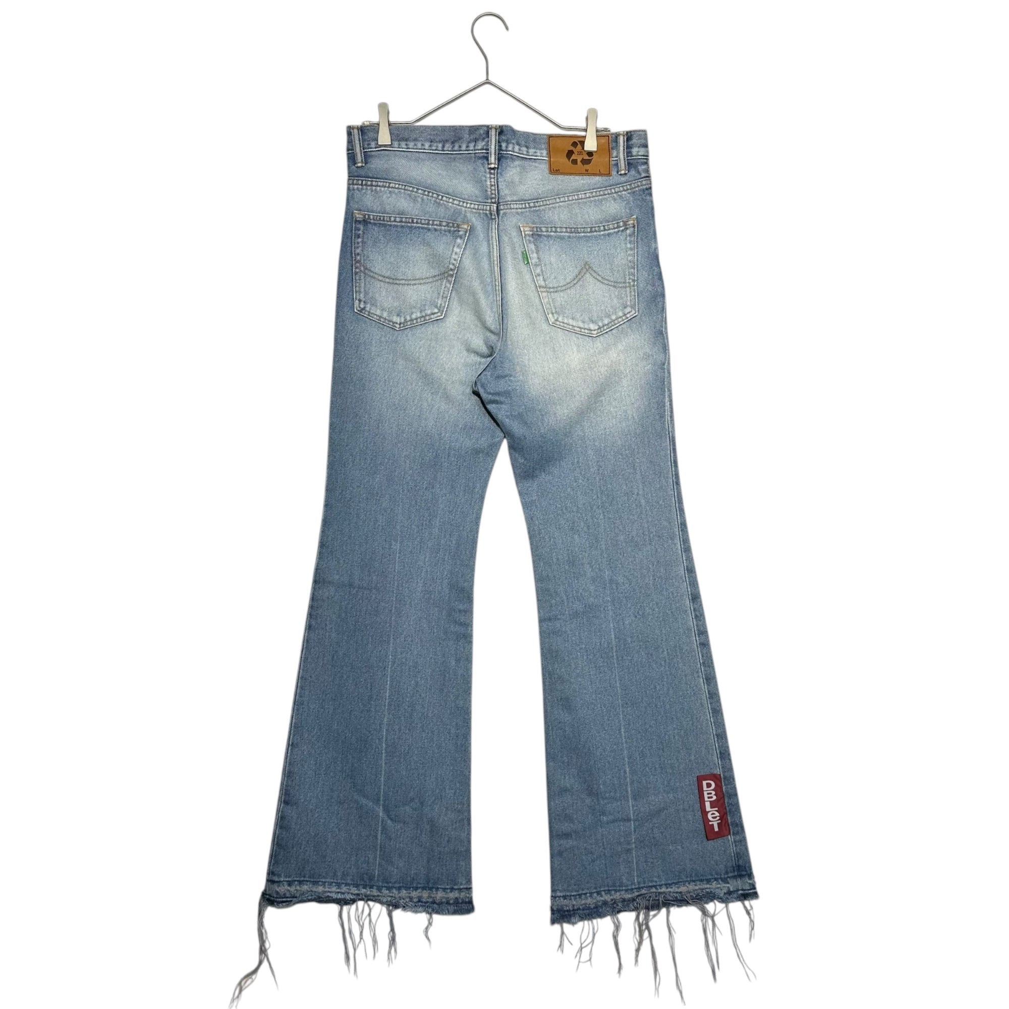 doublet(ダブレット) 22SS RECYCLE DENIM FLARE PANTS ブーツ カット フレア デニム パンツ 22SS70PT181 M インディゴ