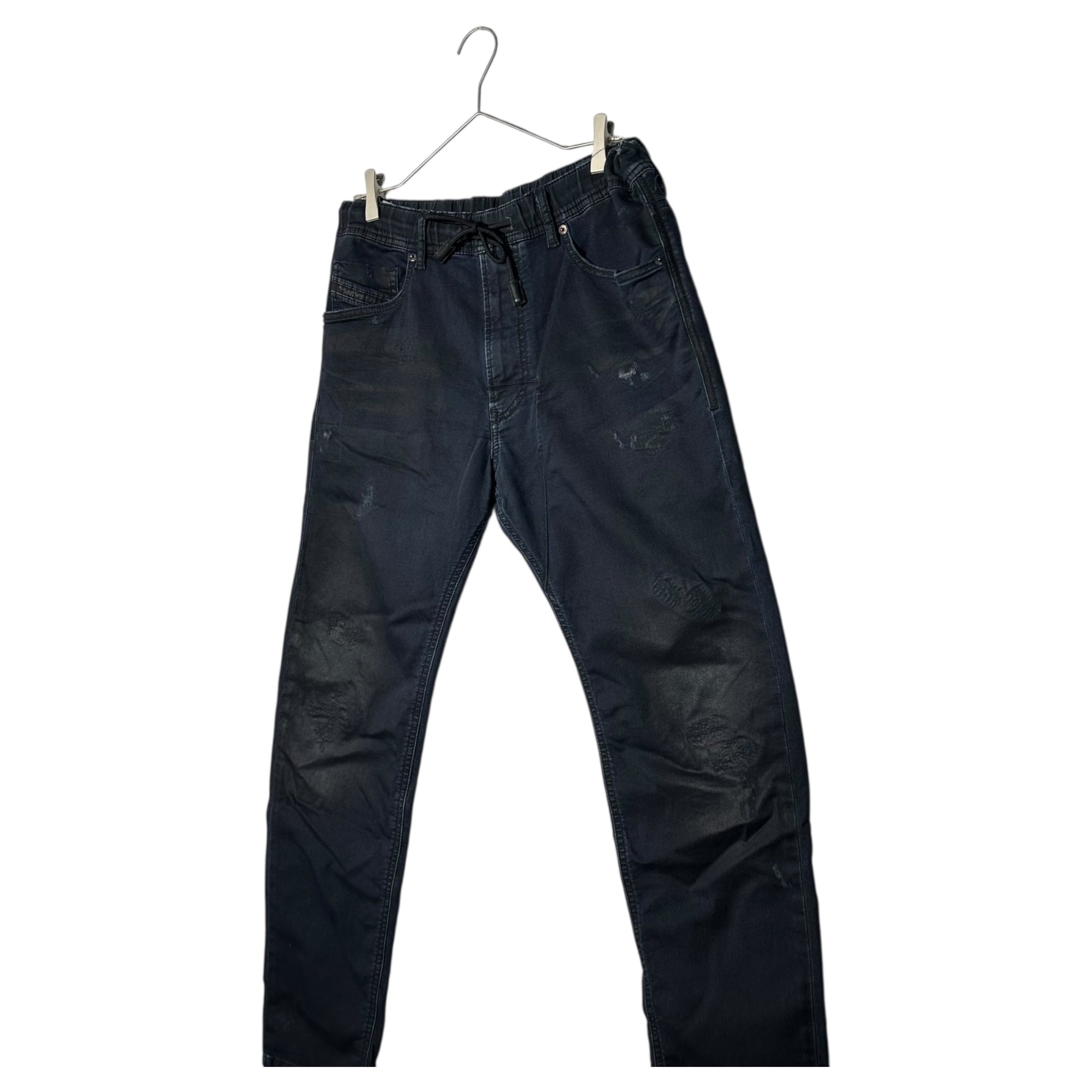DIESEL(ディーゼル) NARROT-NE JOGG JEANS ダメージ加工 ジョグ ジーンズ デニム パンツ W30 ブラック ストレッチ ダメージ加工