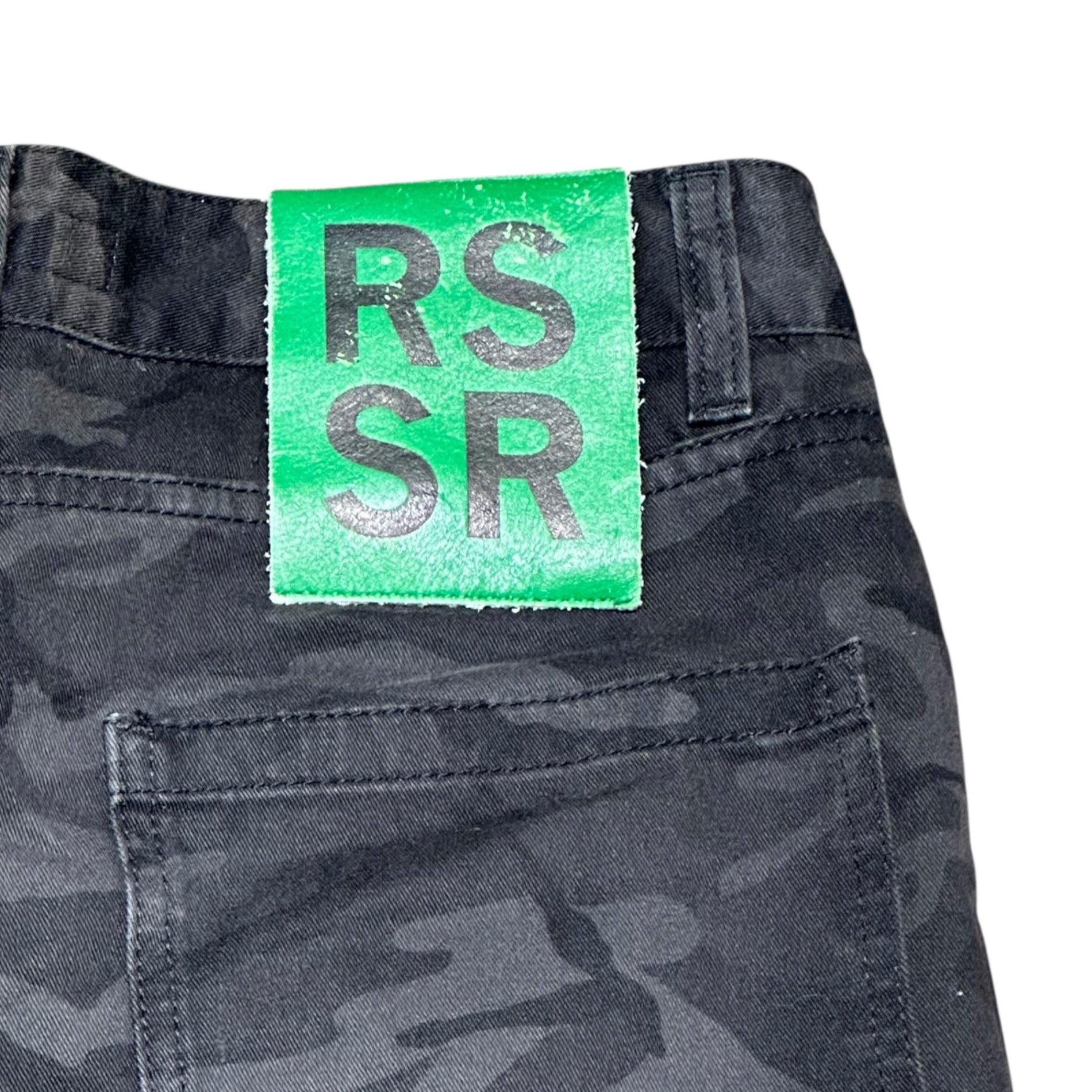RAF SIMONS(ラフシモンズ) 14AW "STERLING RUBY" Camo Skinny Pants スターリング カモ スキニー パンツ 44(XS程度) カーキ×ブラック アーティスト コラボ アーカイブ CRIM NEG