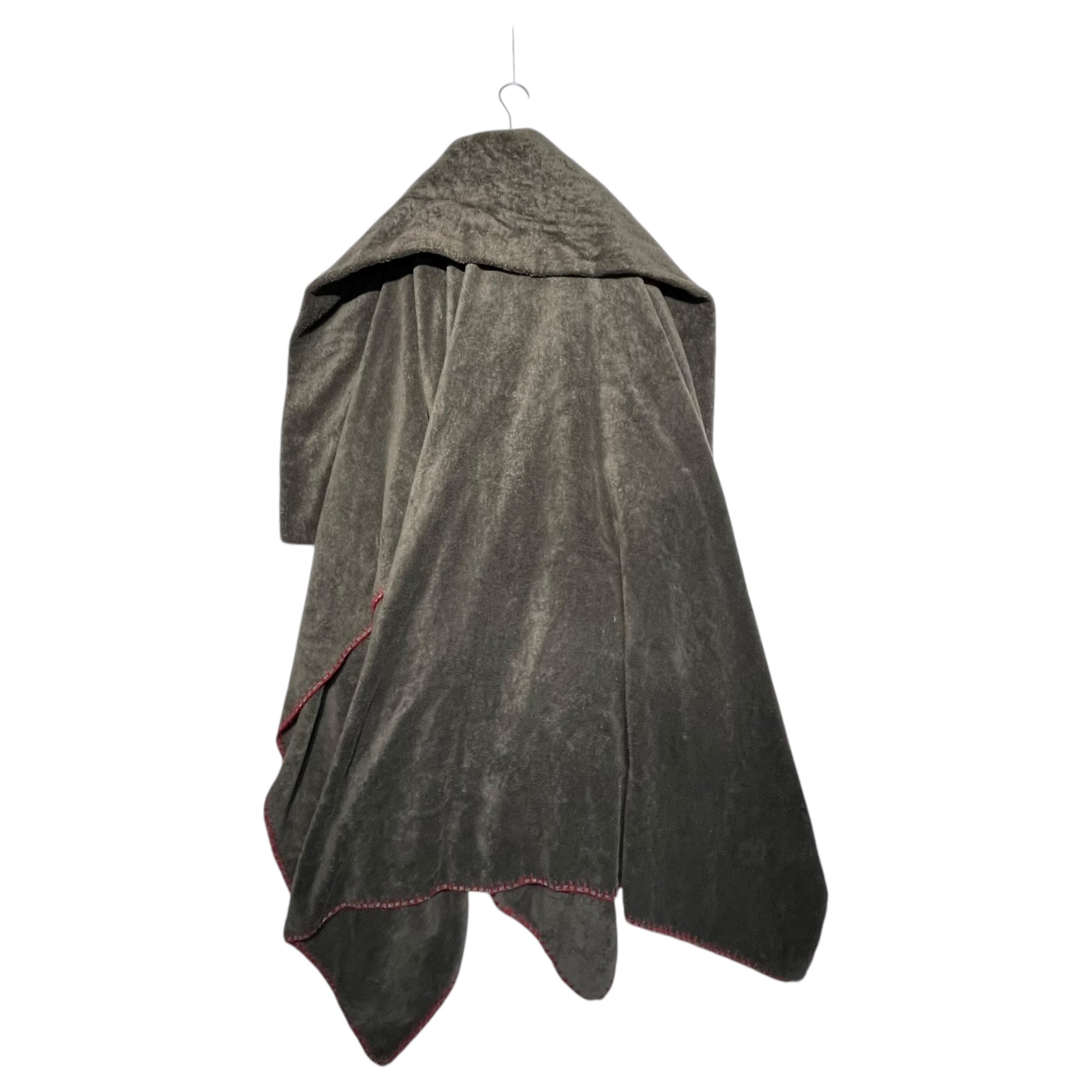 YOHJI YAMAMOTO POUR HOMME(ヨウジヤマモトプールオム) 12-13AW Collection runway worn blanket cloak コレクションランウェイ着用 毛布マント HD-C20-007 3 ブラウン×レッド